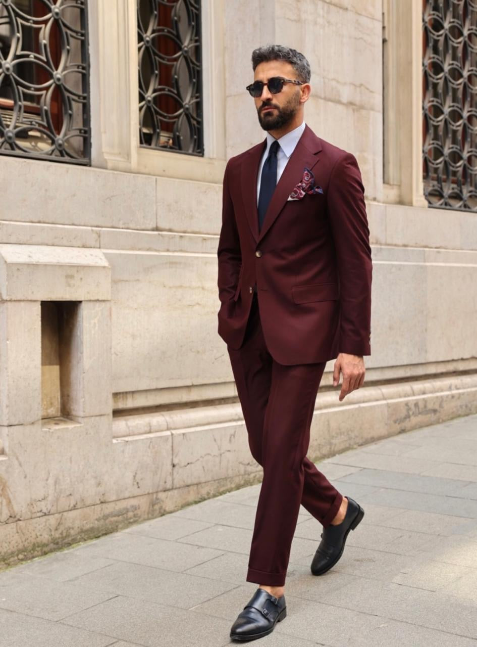 The Royal Maroon Suit.