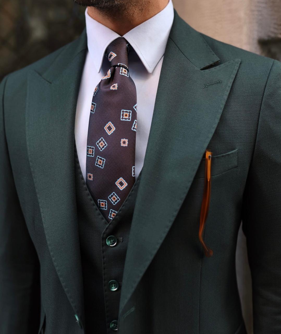 Emerald Green Suit.