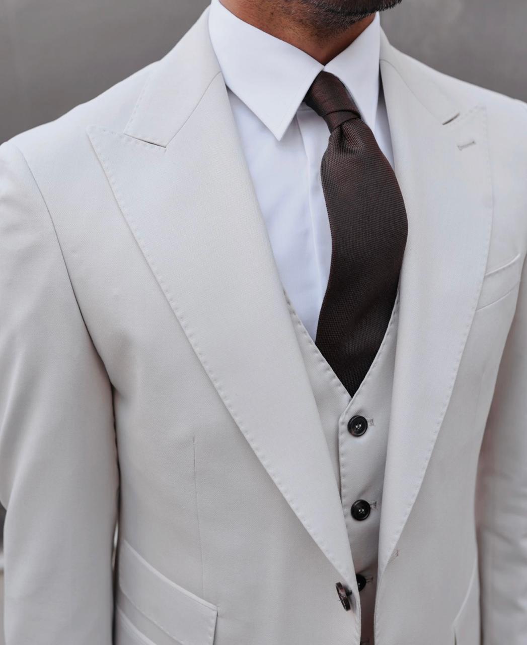 Classic Off-White Suit.