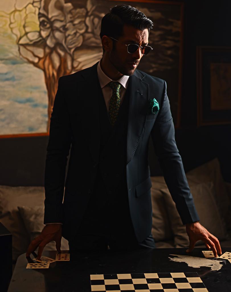 Bottle Green 3 Piece Suit.