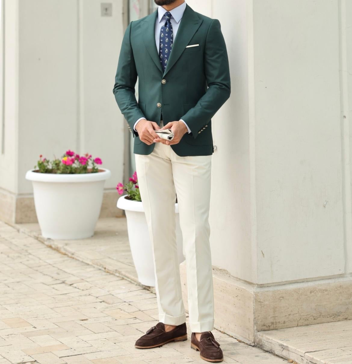 Emerald Green Two-piece Suit.