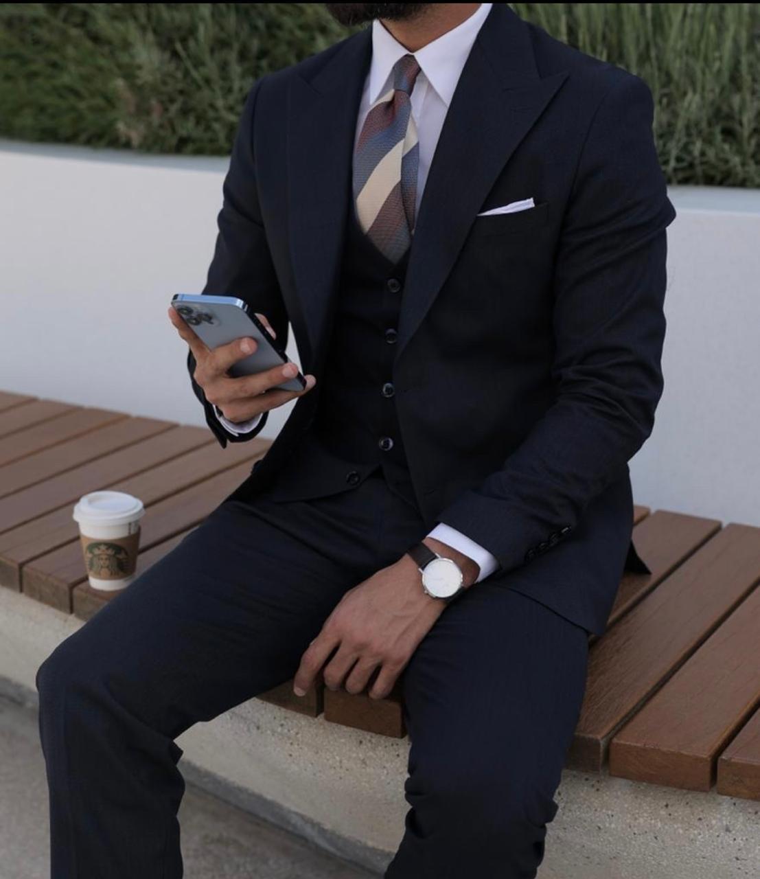 Deep Ocean Blue Suit.