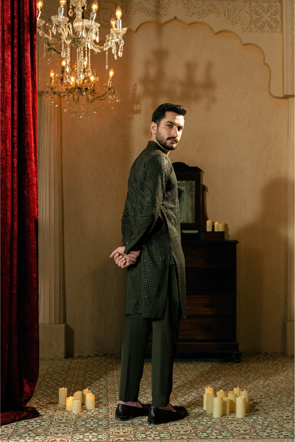 Seaweed Zigzag Kurta Trouser