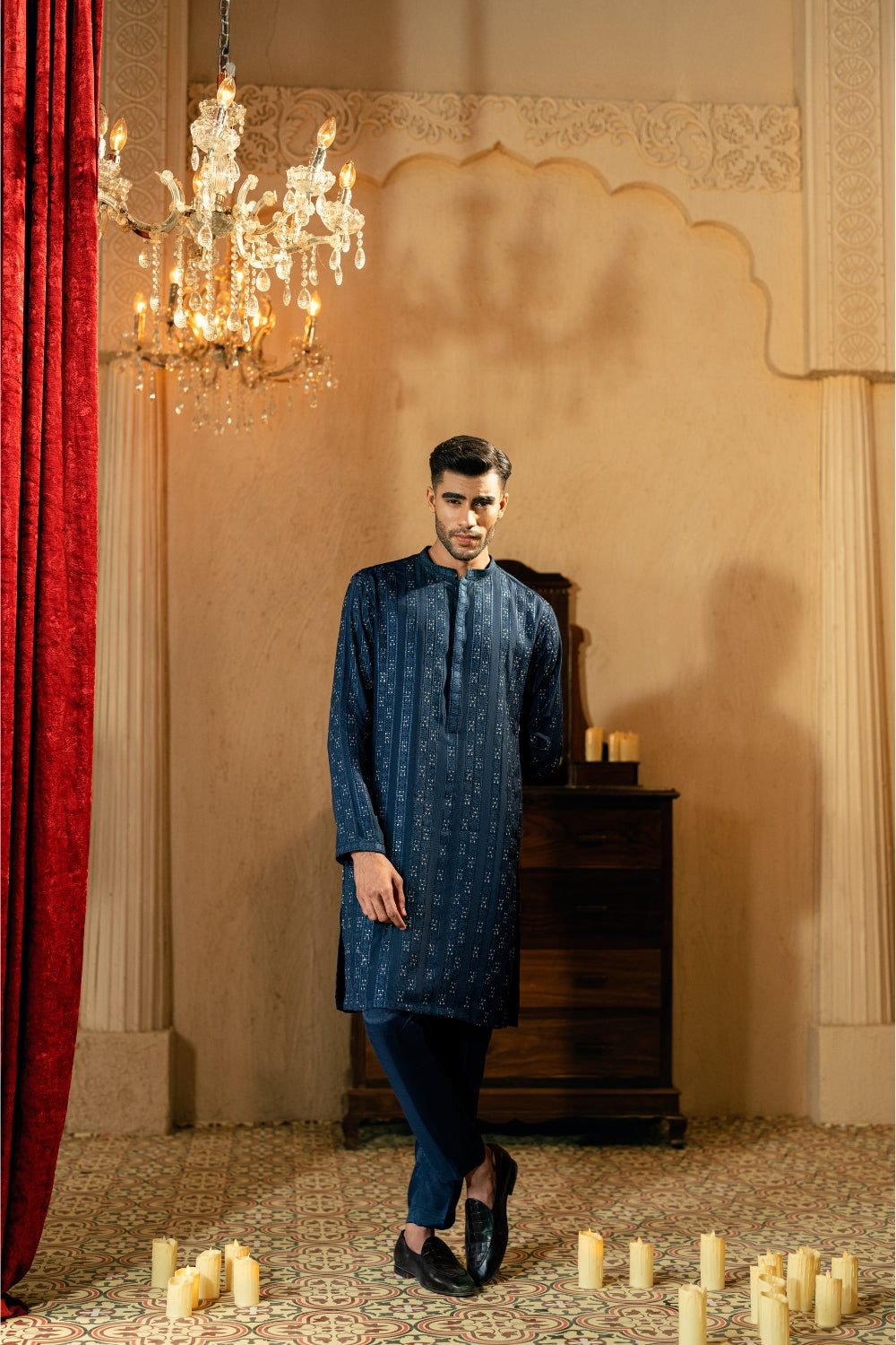 Navy Blue Kurta Trouser