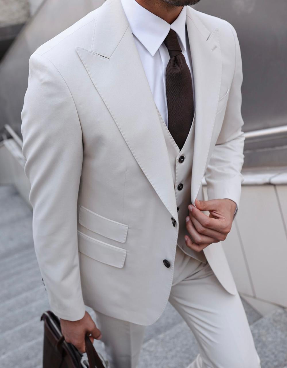Classic Off-White Suit.