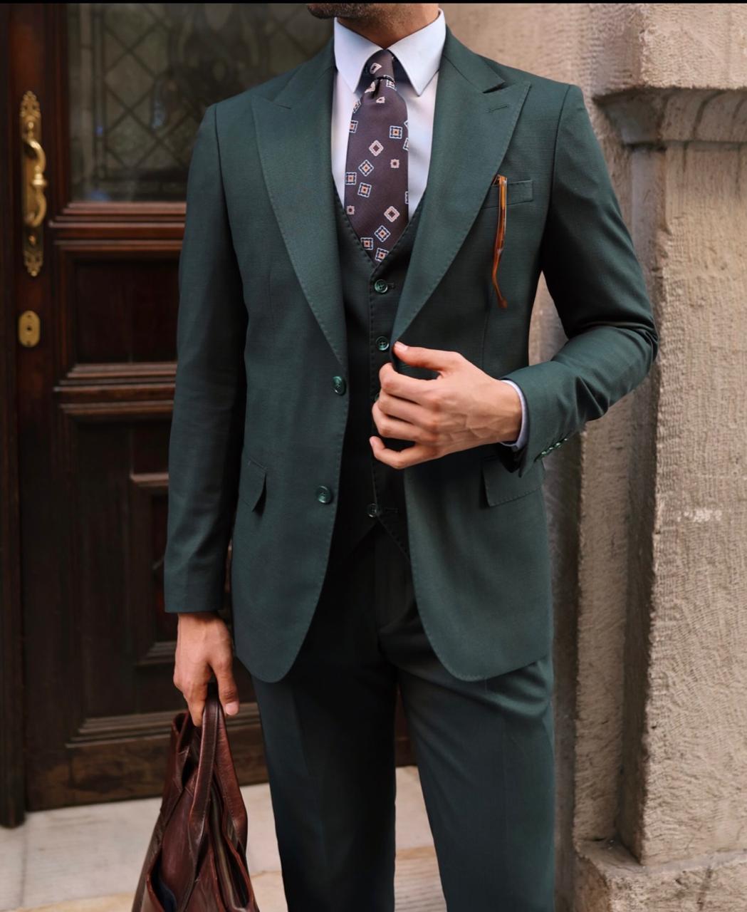 Emerald Green Suit.