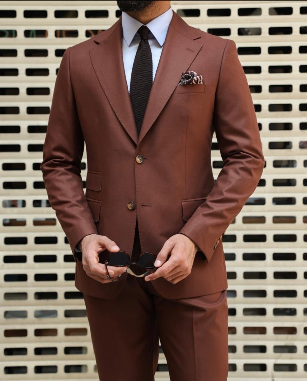 Brown Two-Piece Suit.