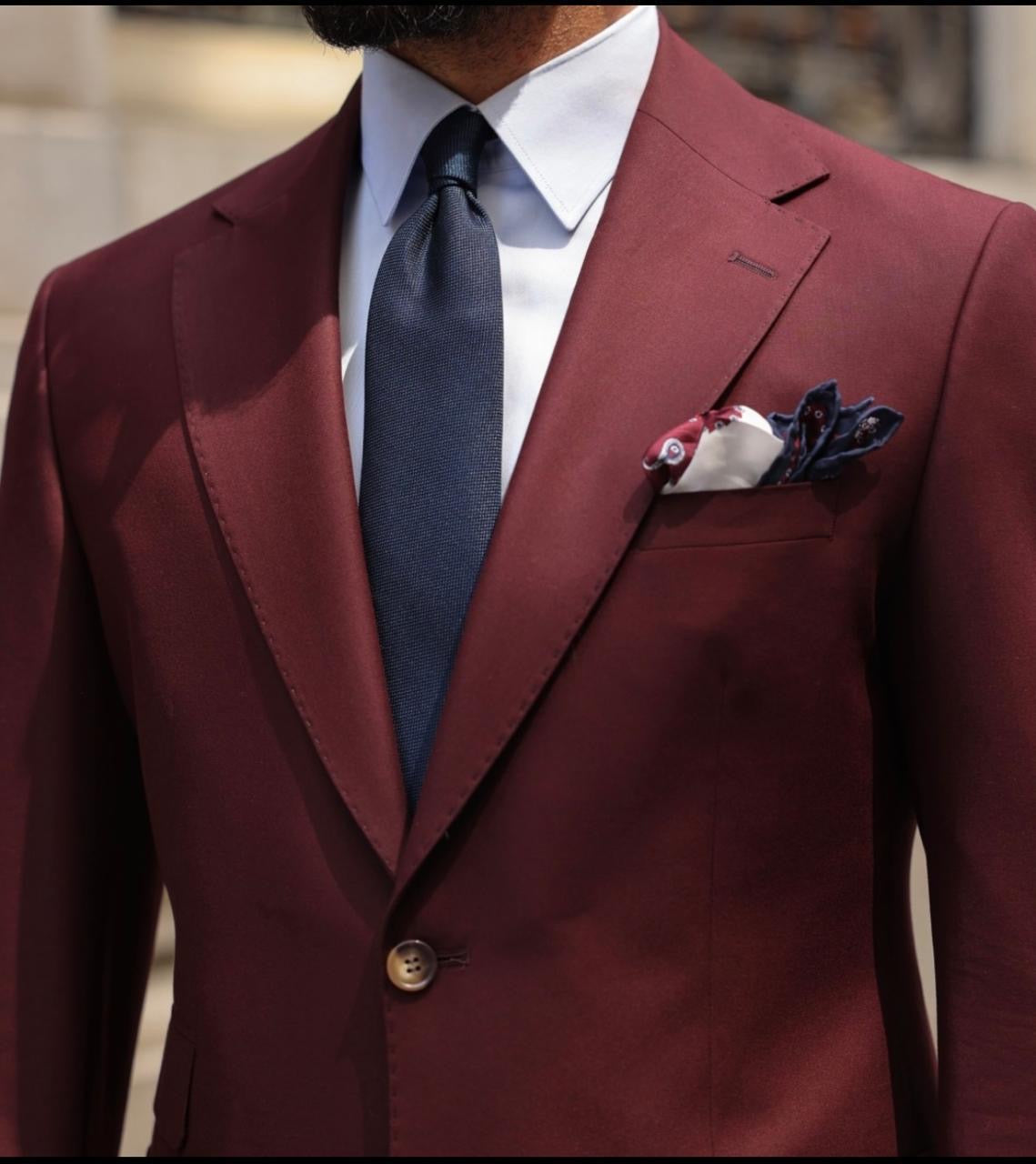 The Royal Maroon Suit.