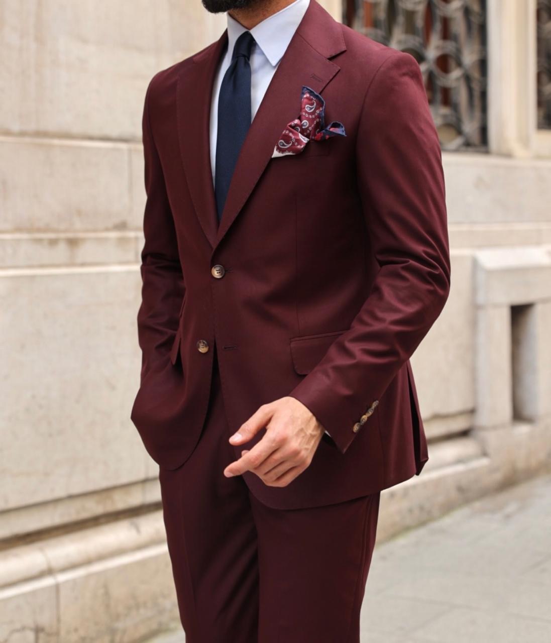 The Royal Maroon Suit.