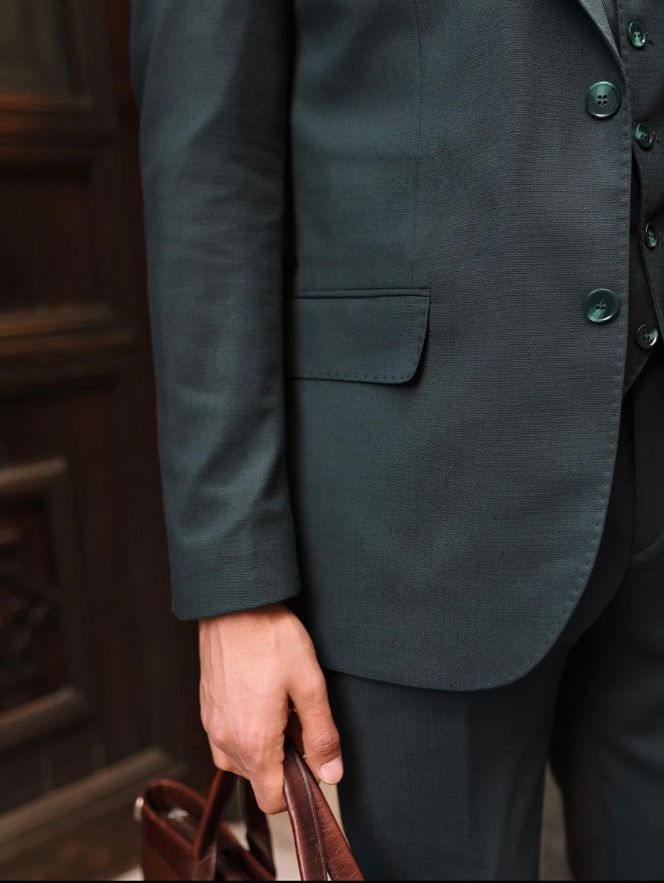 Emerald Green Suit.
