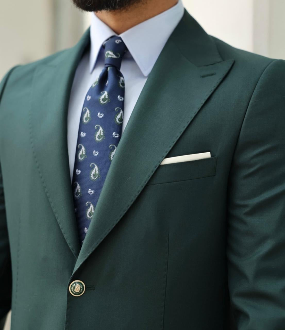 Emerald Green Two-piece Suit.