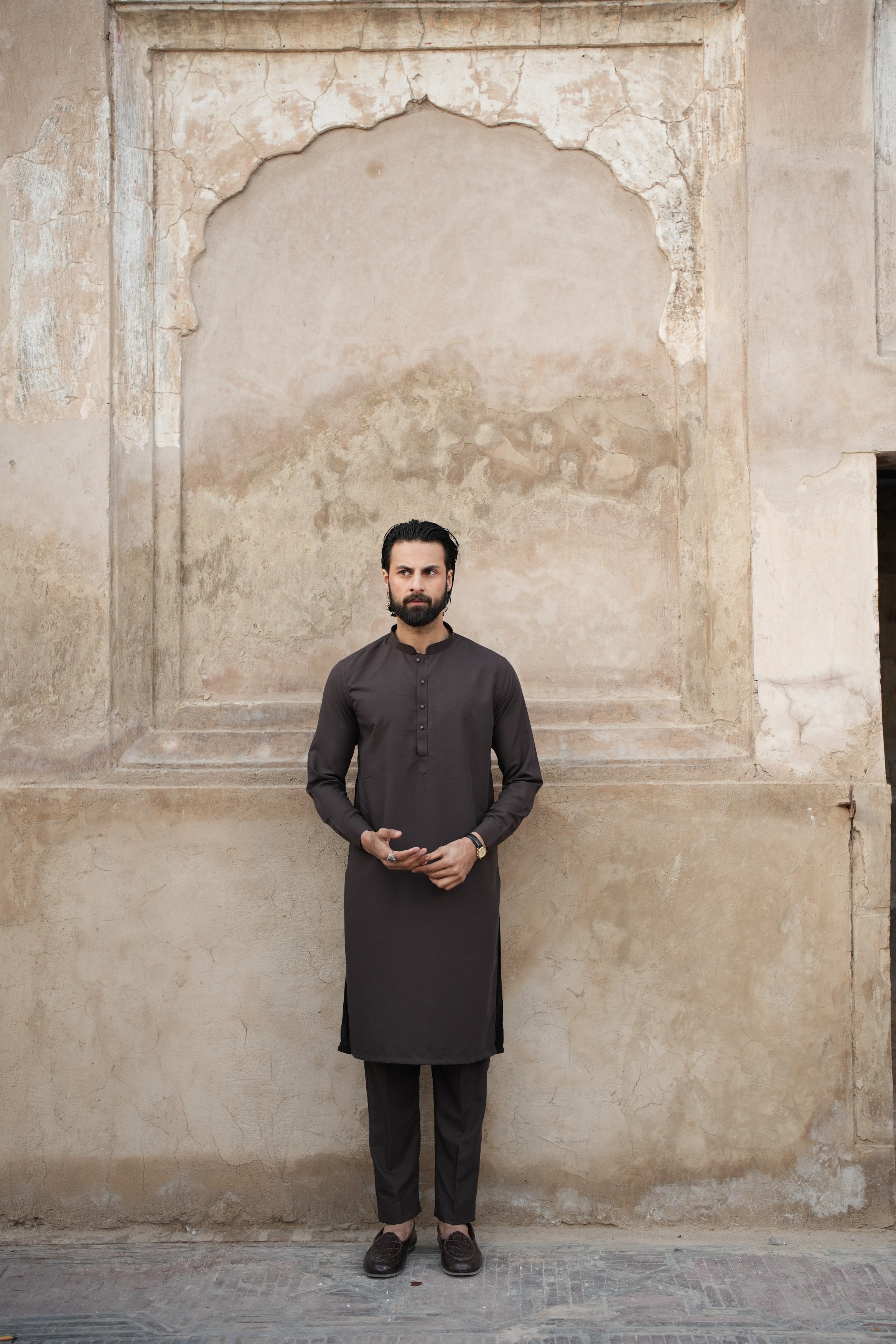 Mocha Brown Kurta Trouser.