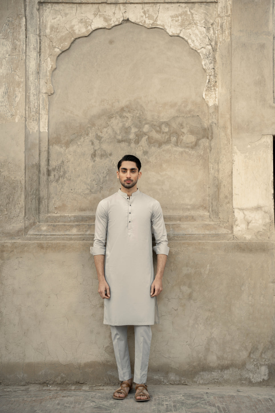 Stone Grey Kurta Trouser