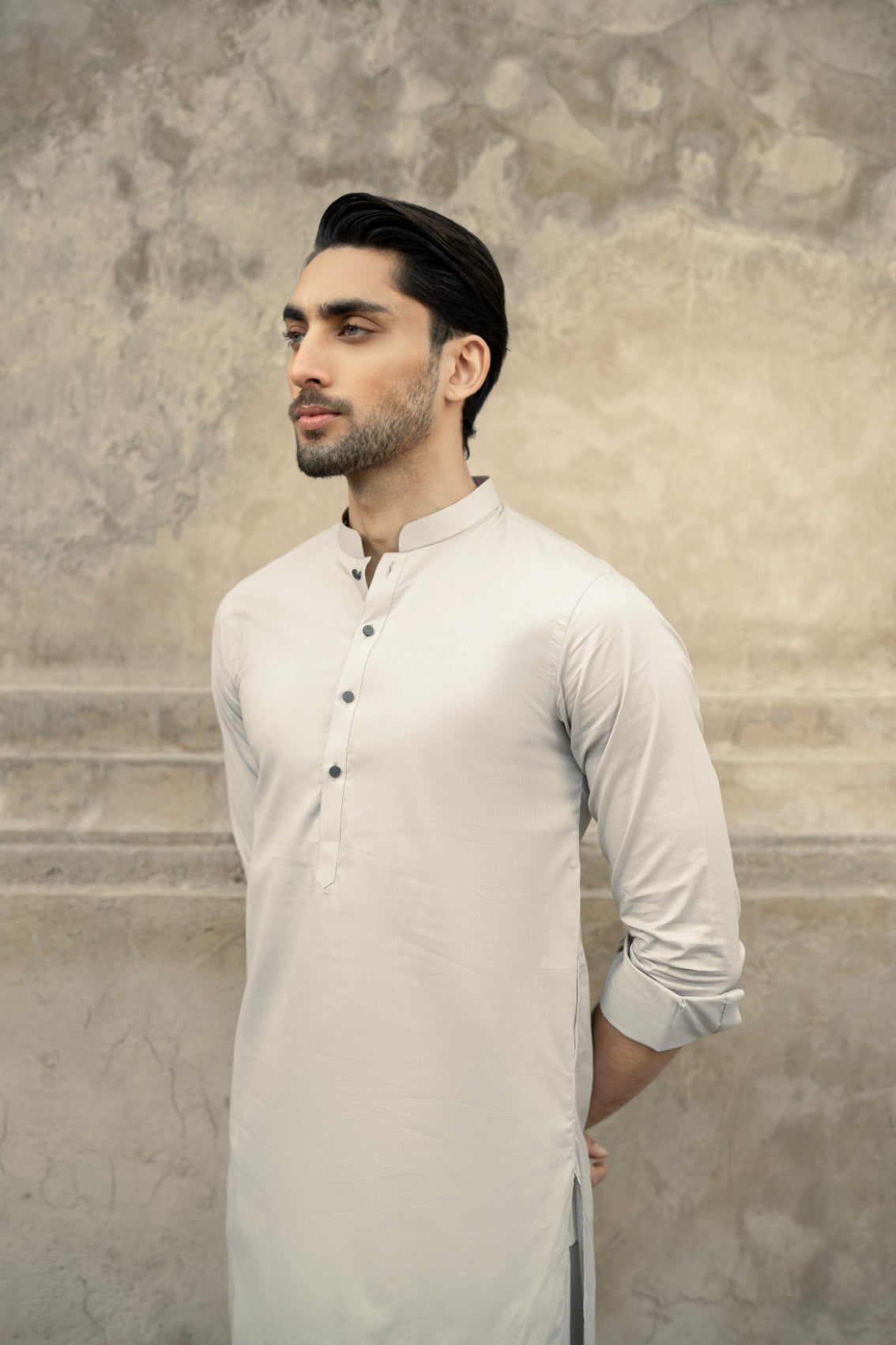 Stone Grey Kurta Trouser