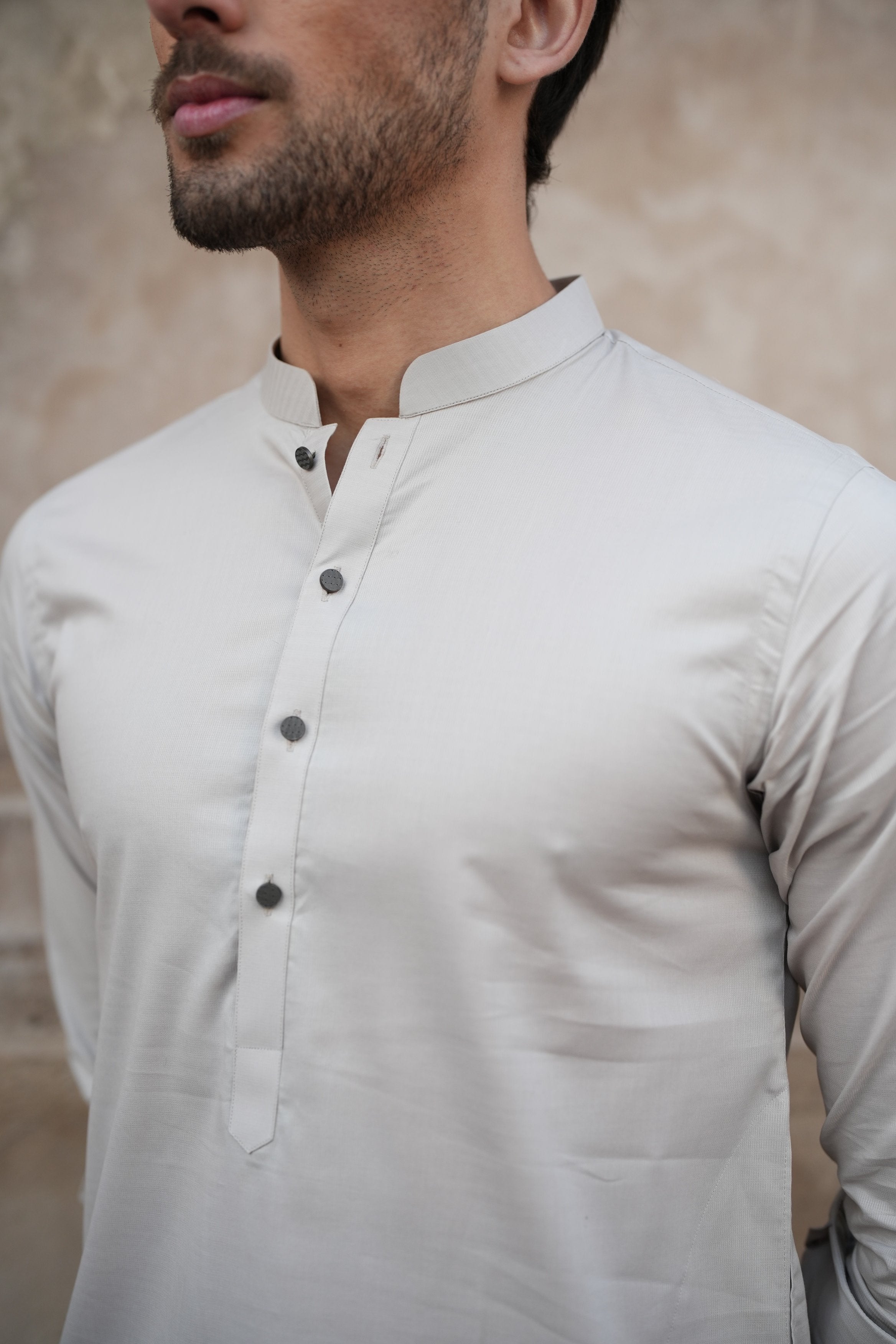 Stone Grey Kurta Trouser.