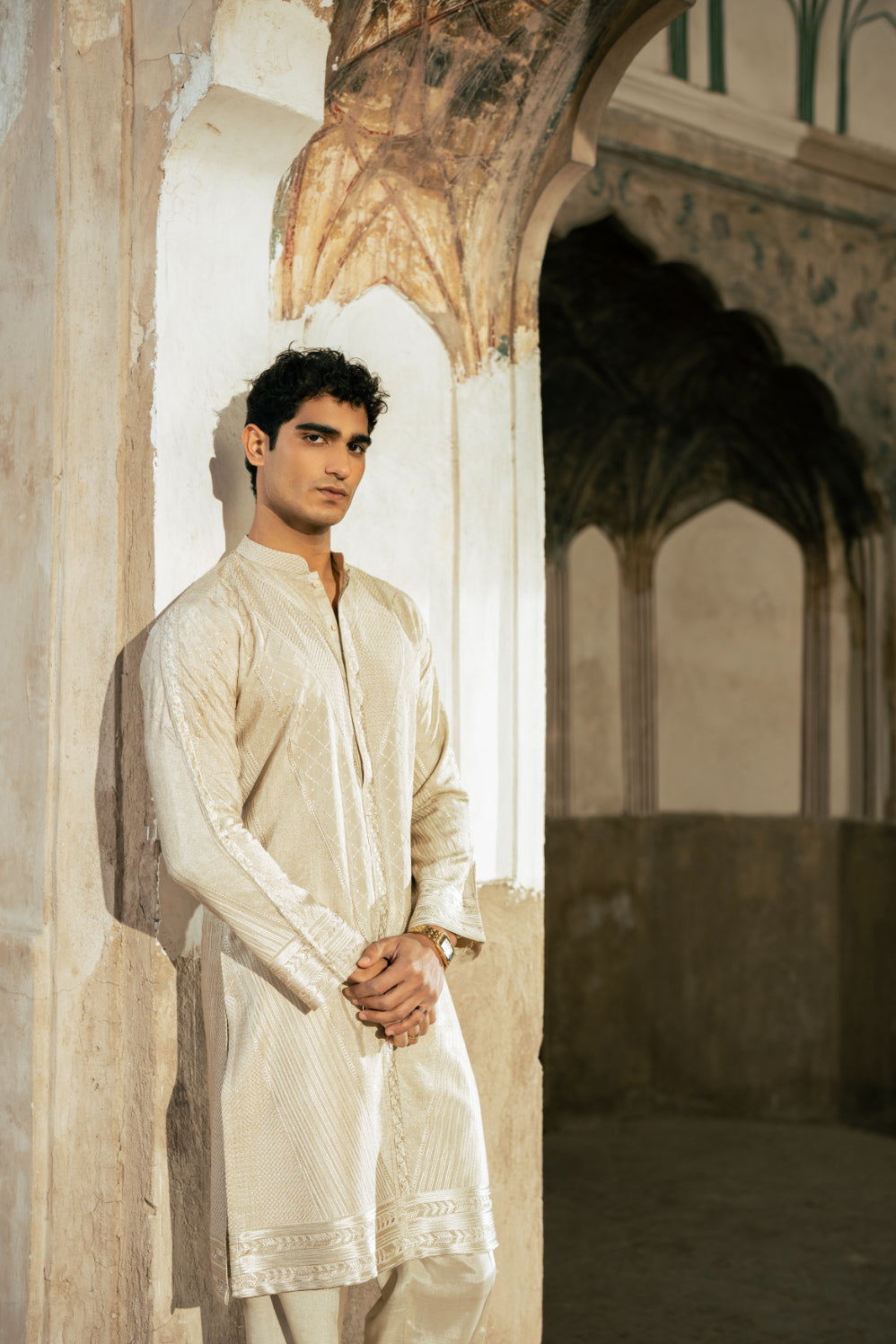 Ivory Sand Kurta Trouser