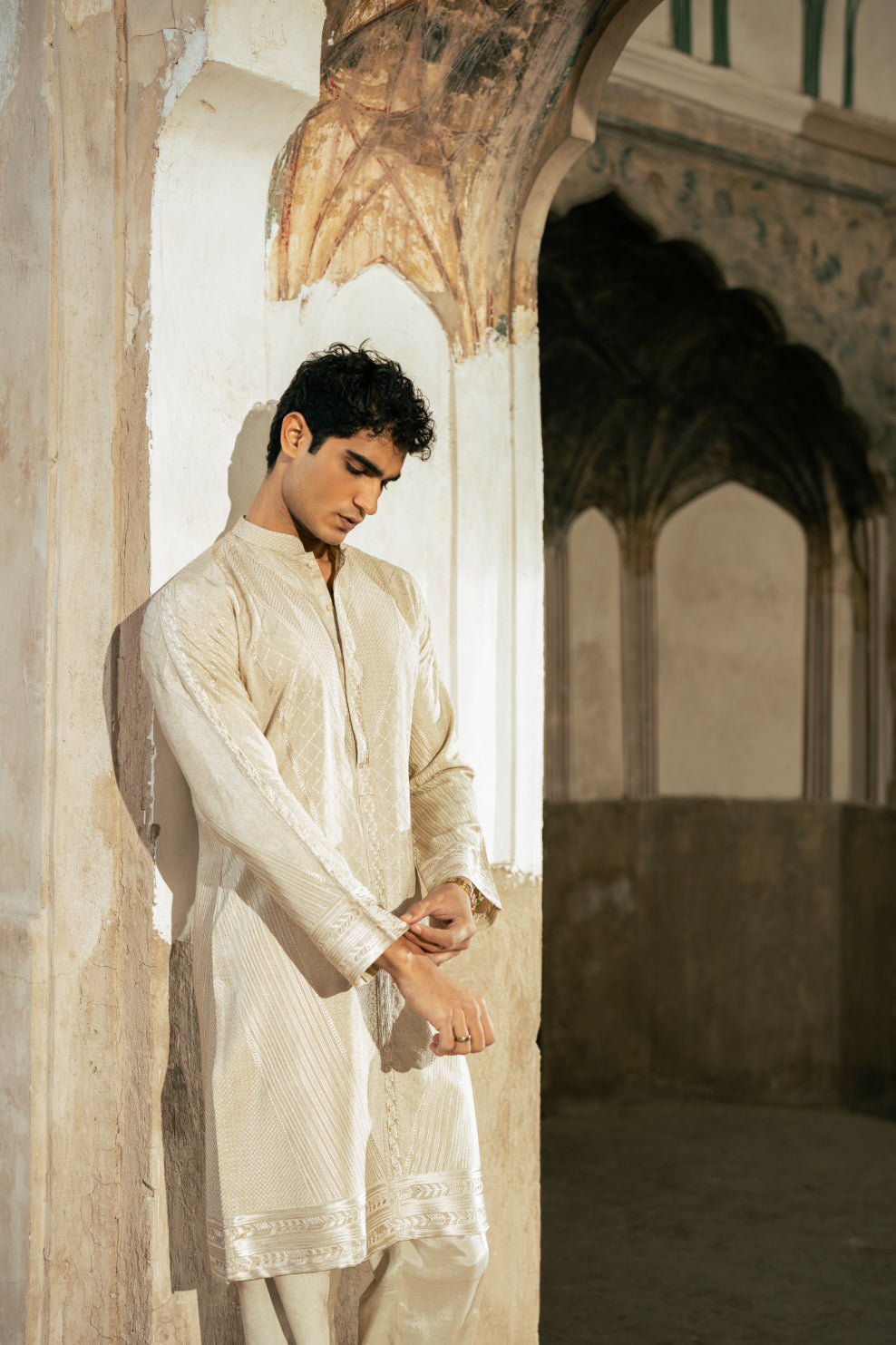 Ivory Sand Kurta Trouser