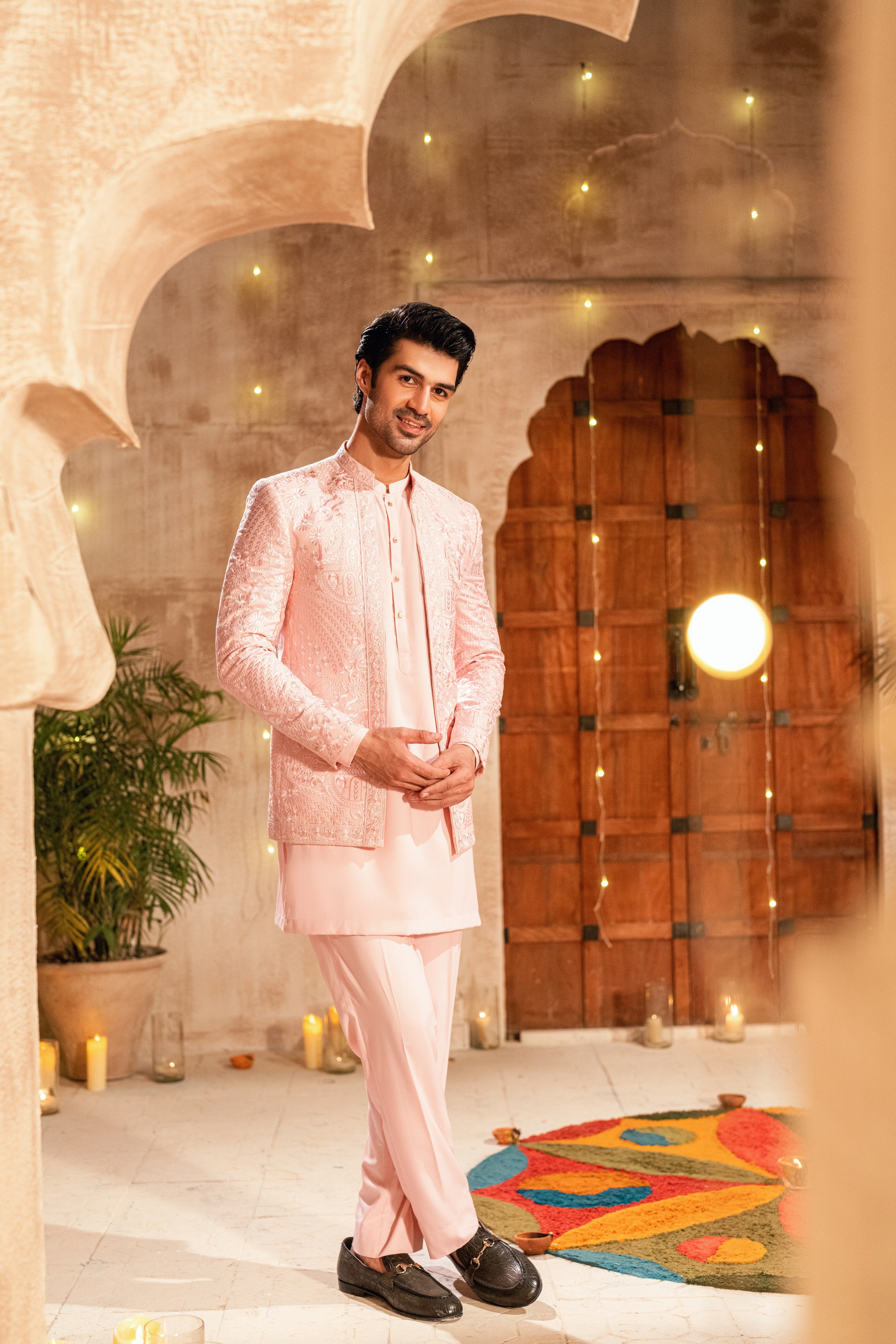 Soft Pink Prince Coat Ensemble