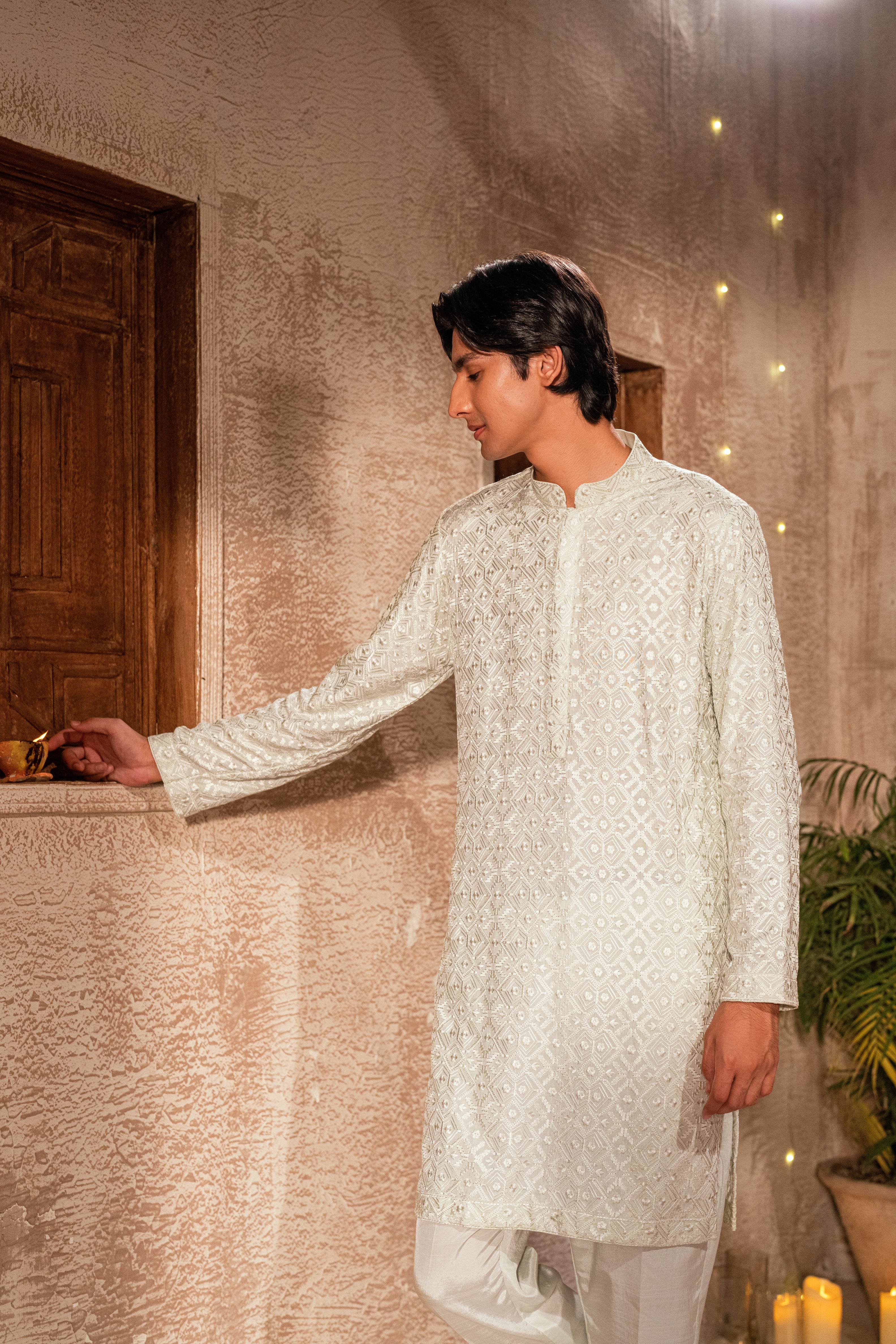 Pastel Green Kurta Trouser