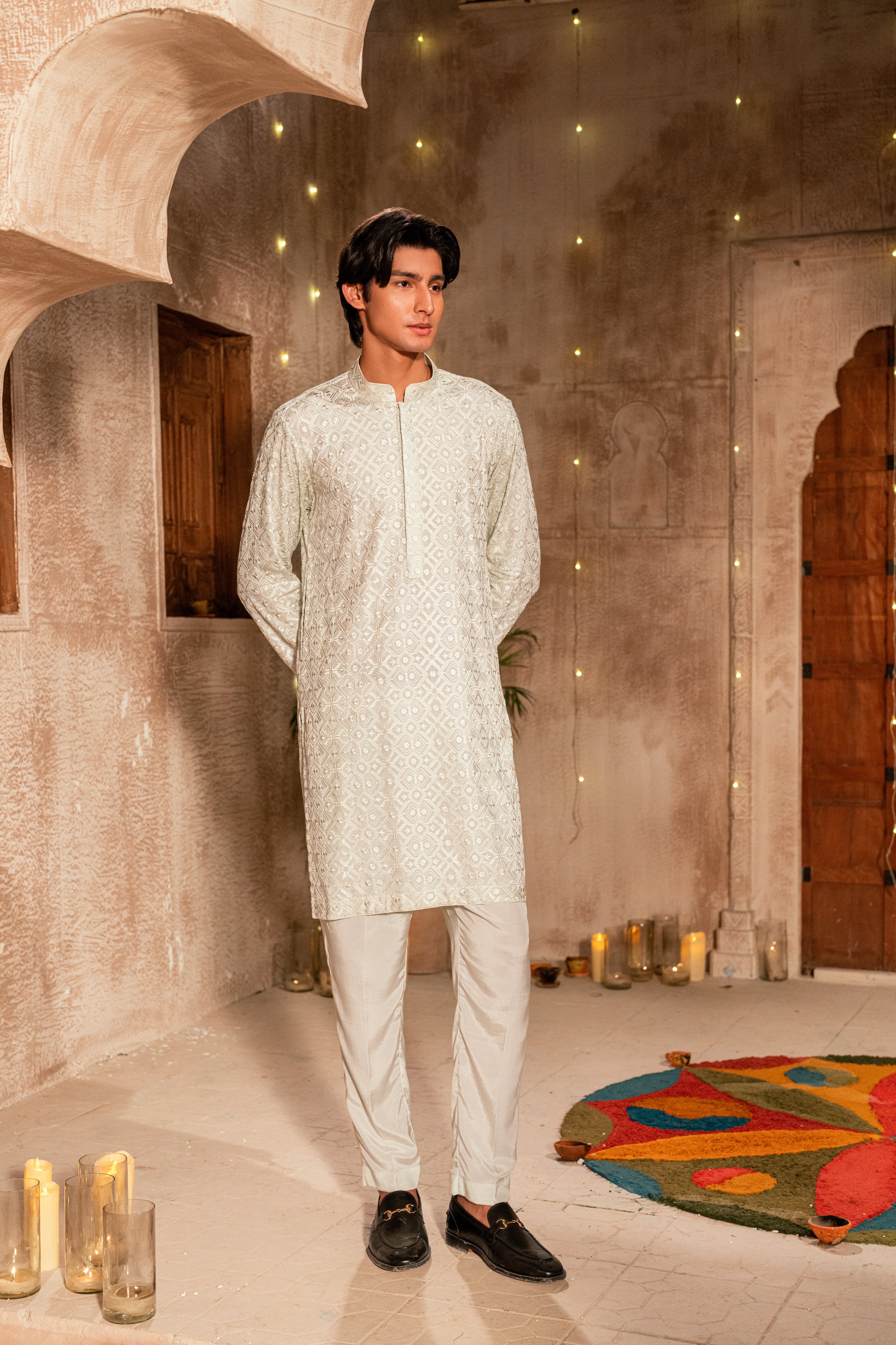 Pastel Green Kurta Trouser