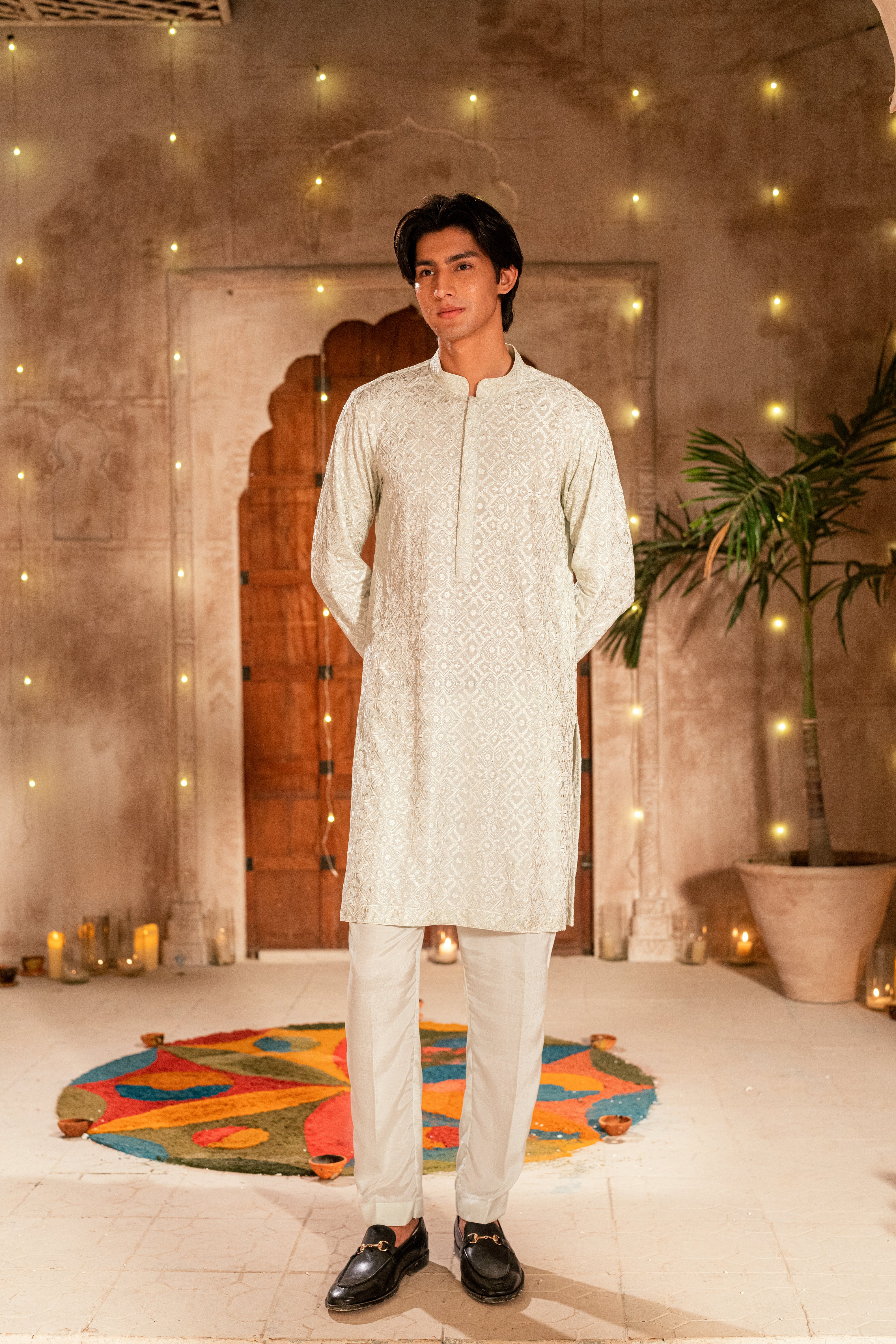 Pastel Green Kurta Trouser