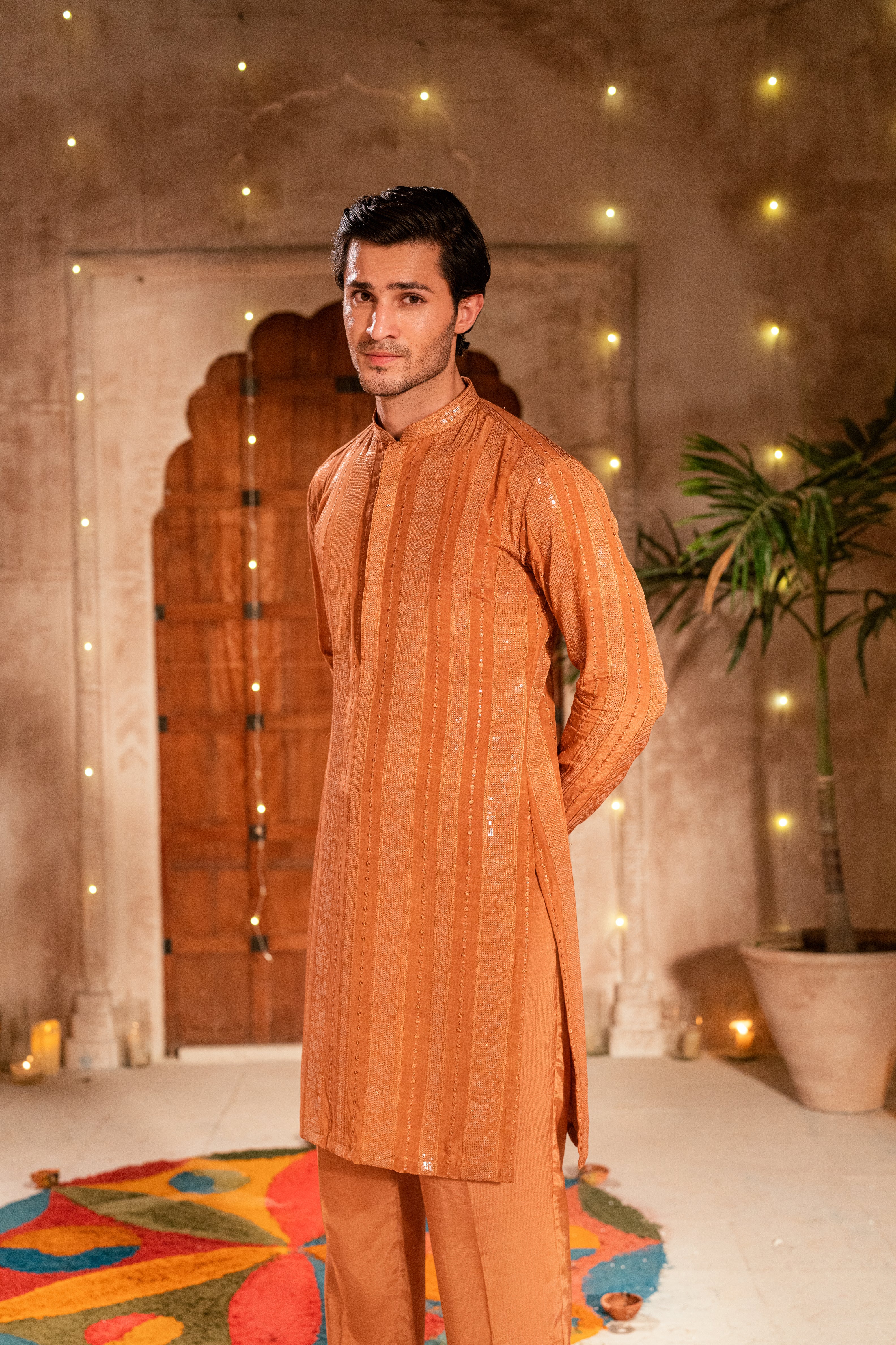 Copper Brown Kurta Trouser
