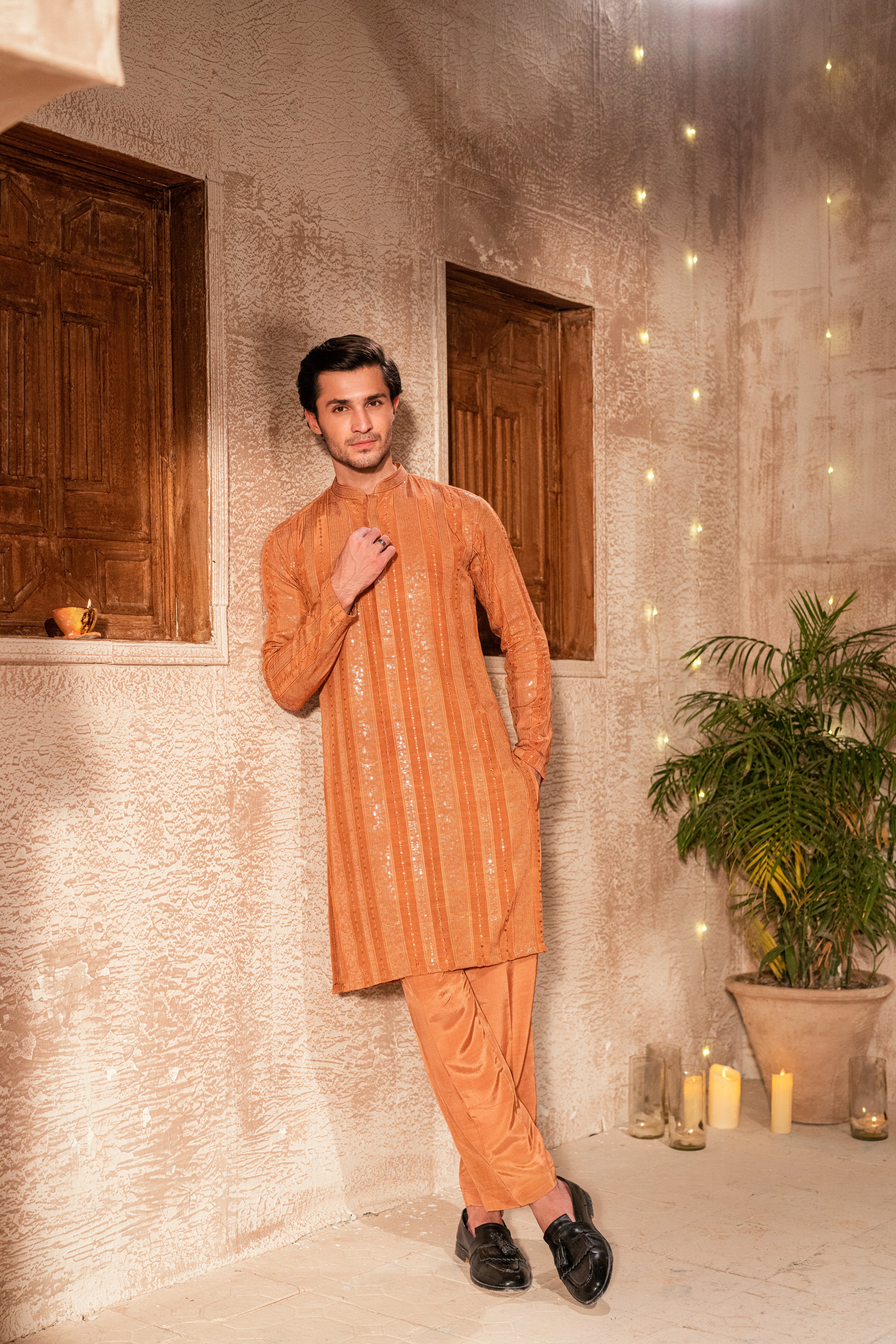 Copper Brown Kurta Trouser