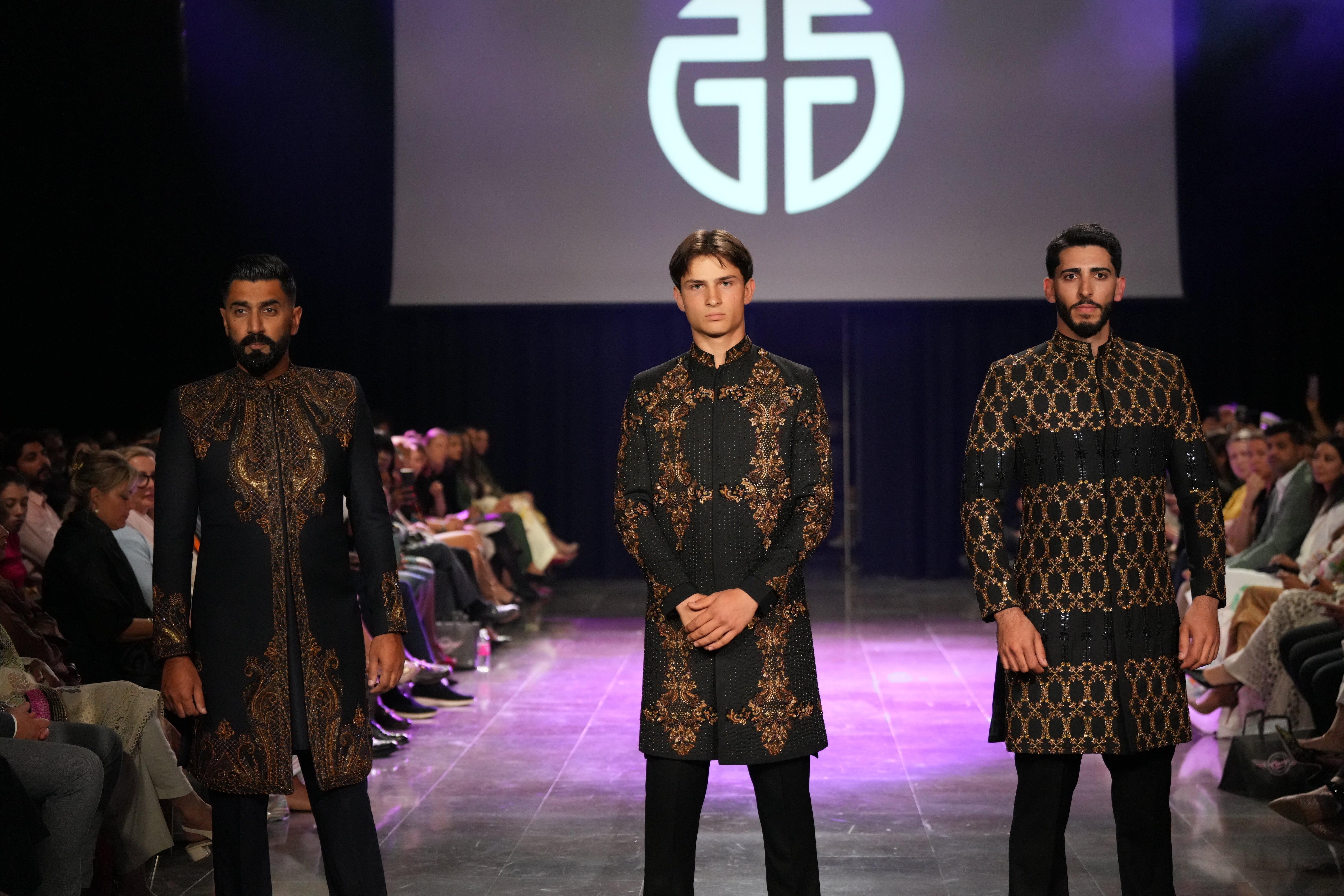 gold Zari embroidery sherwani