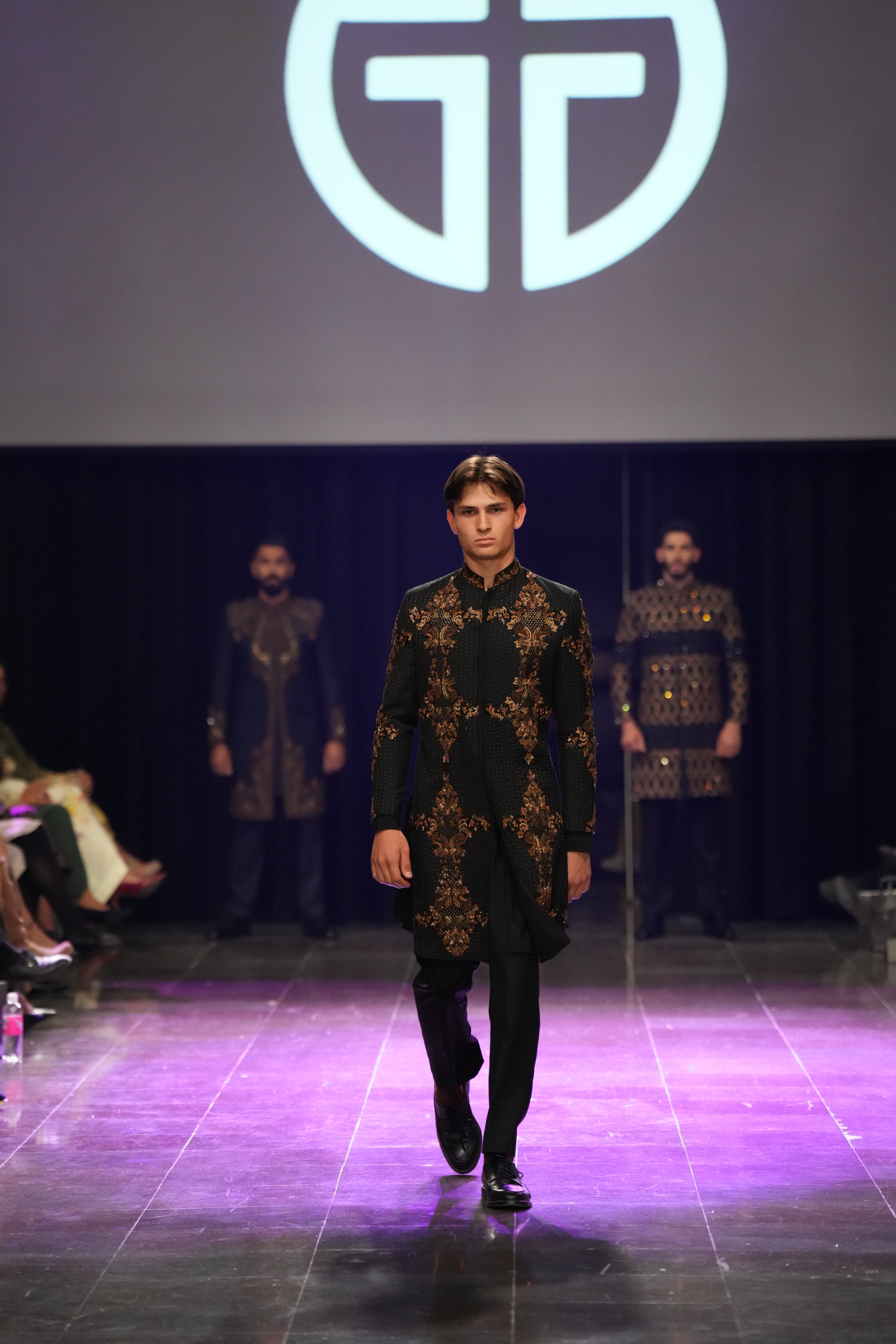 gold Zari embroidery sherwani