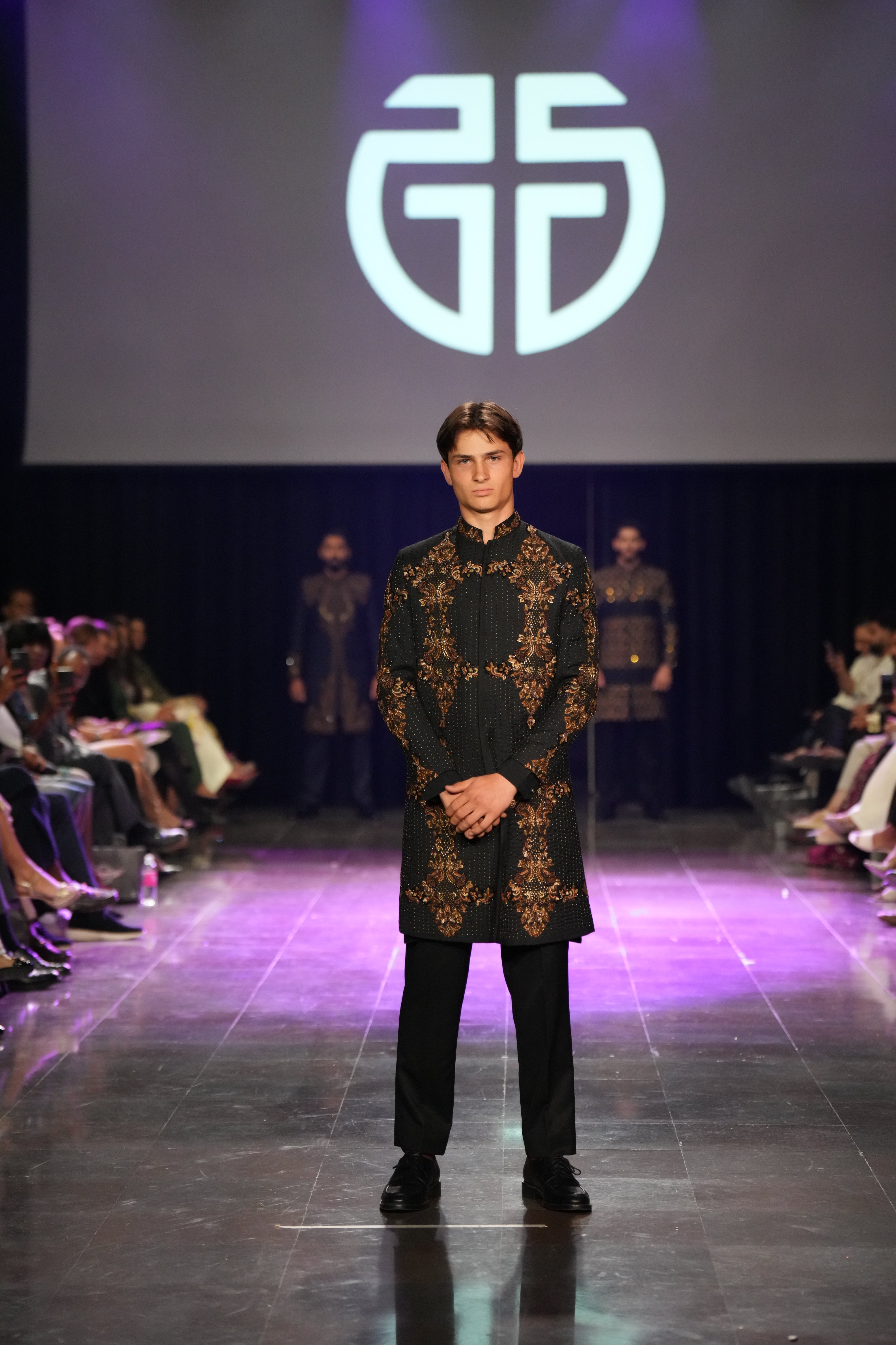 gold Zari embroidery sherwani