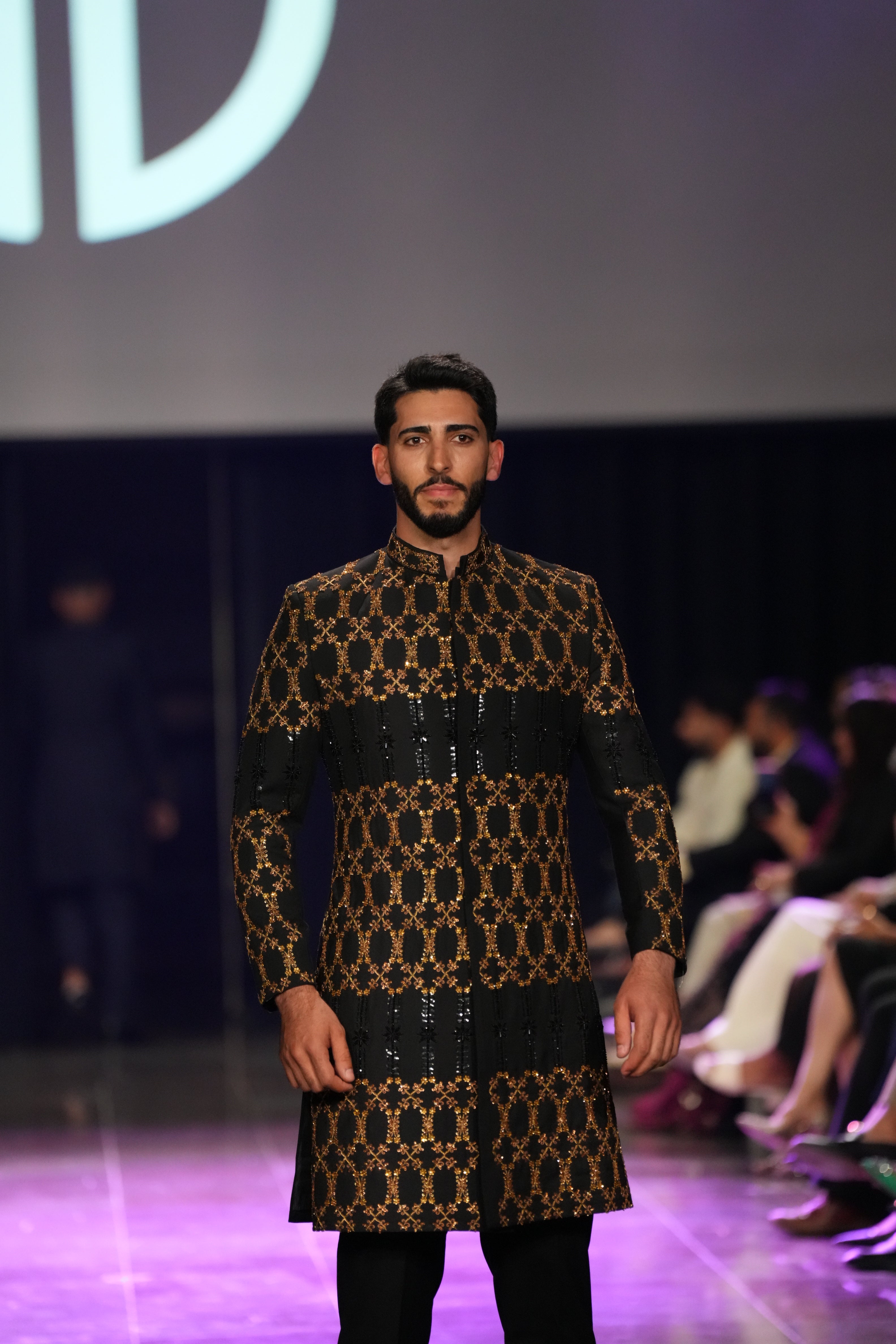 Black-Gold Royalty Sherwani
