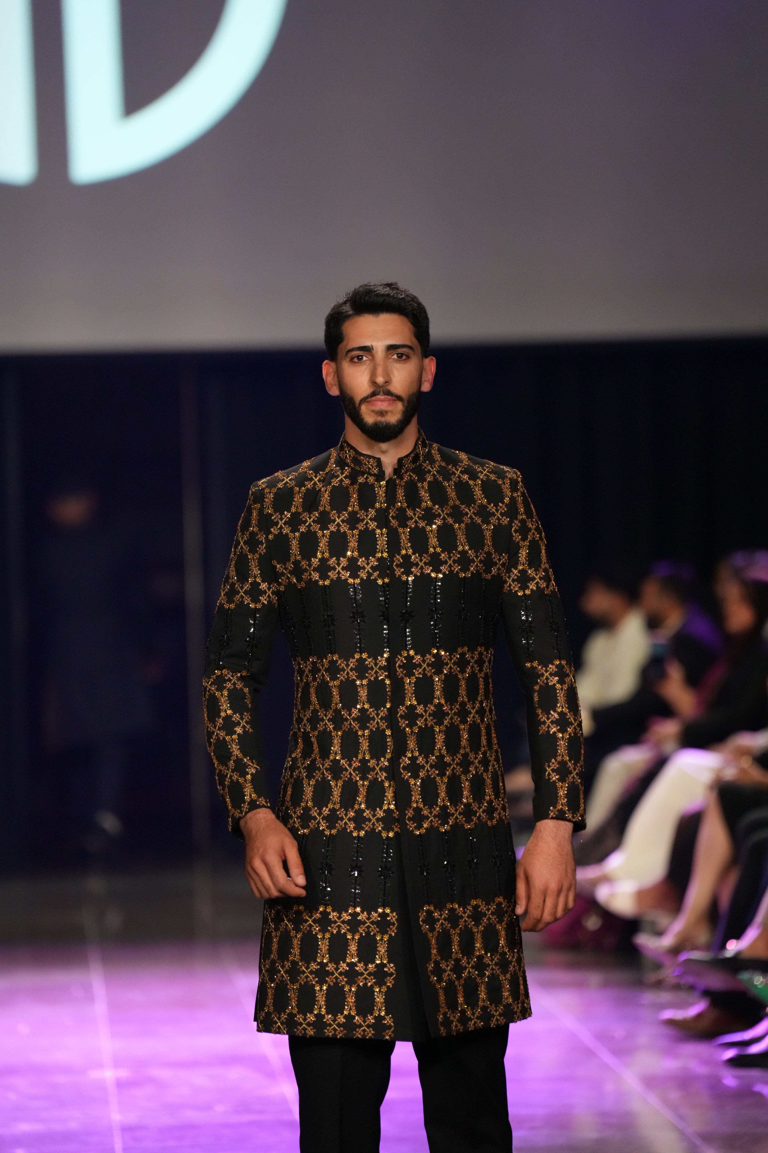 Black-Gold Royalty Sherwani