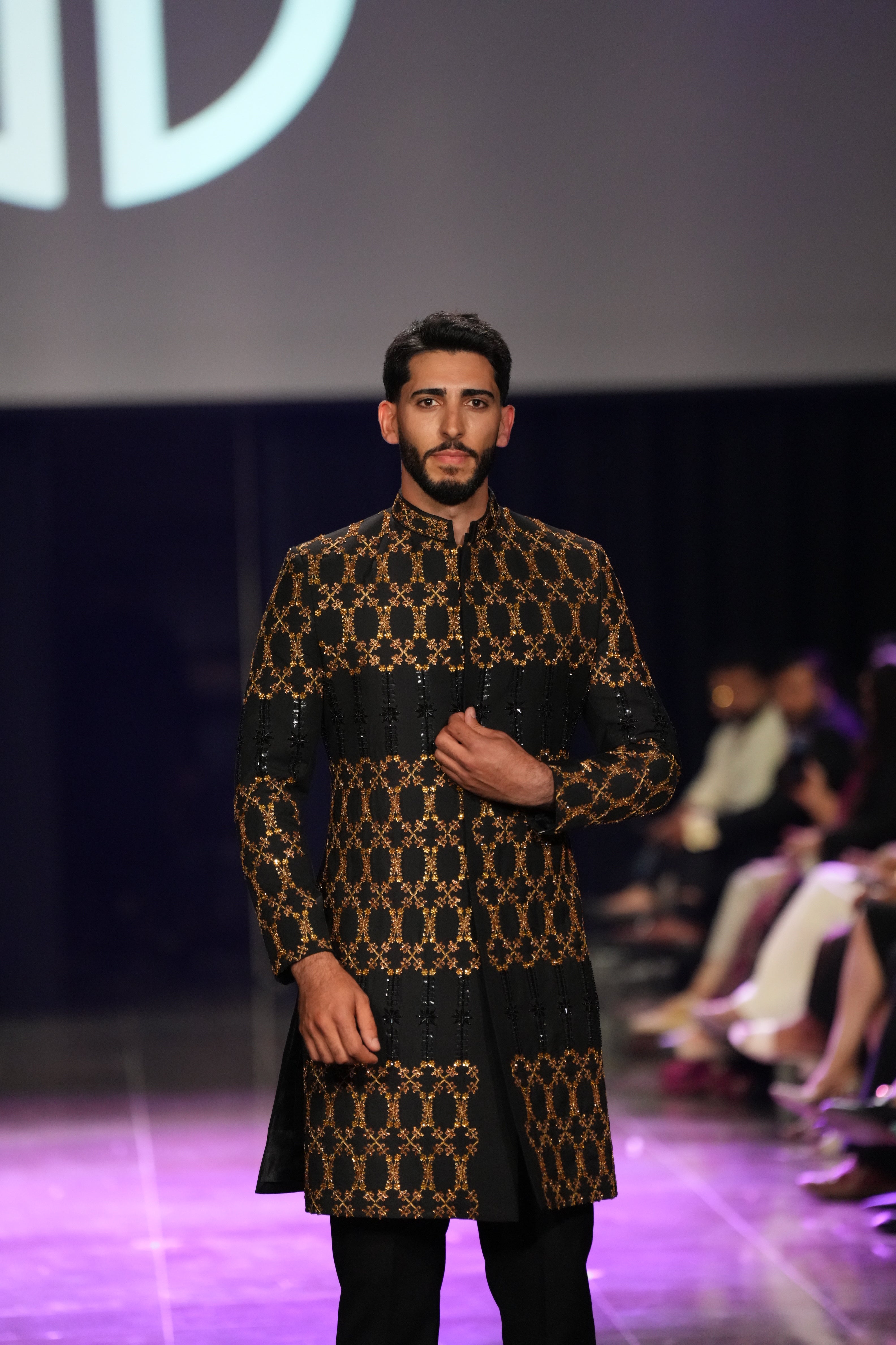 Black-Gold Royalty Sherwani