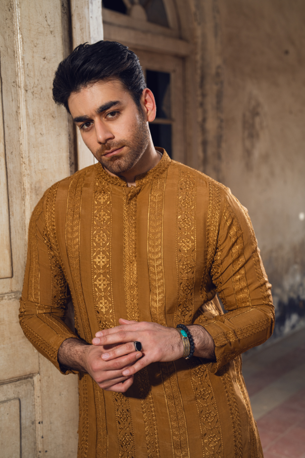 Rusted Copper-Kurta trouser