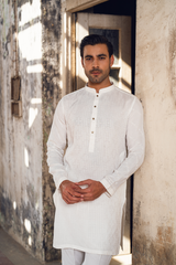 White Kurta trouser