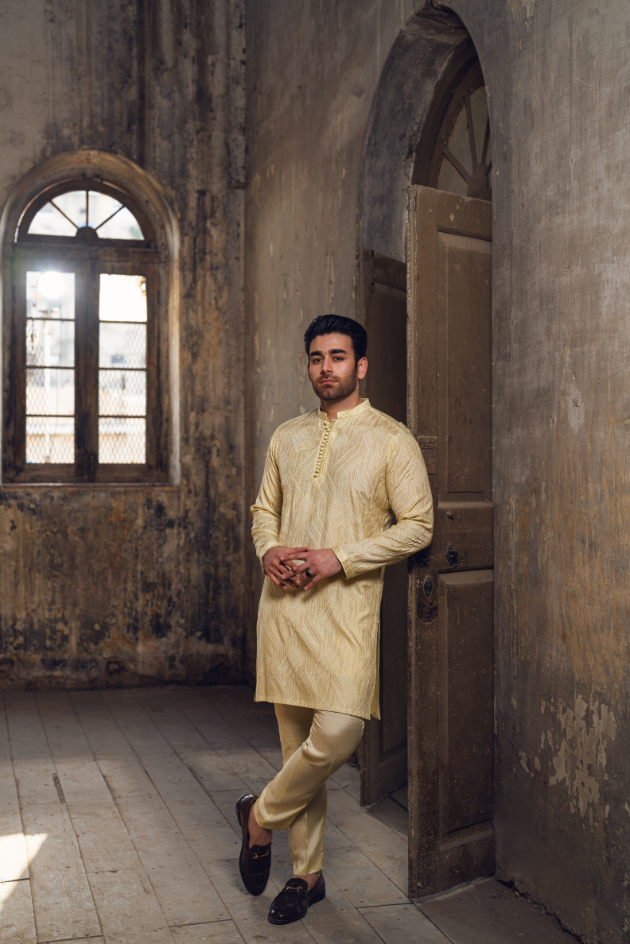 Pista green Kurta trouser