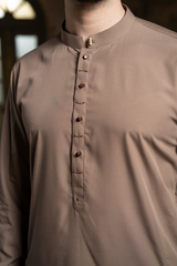 Plaster brown shalwar kameez