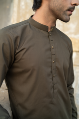 Olive shalwar kameez