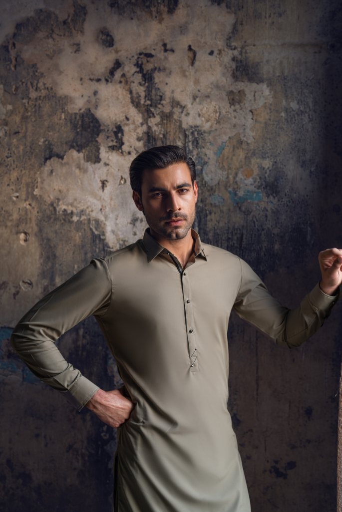 Sidewalk gray shalwar kameez