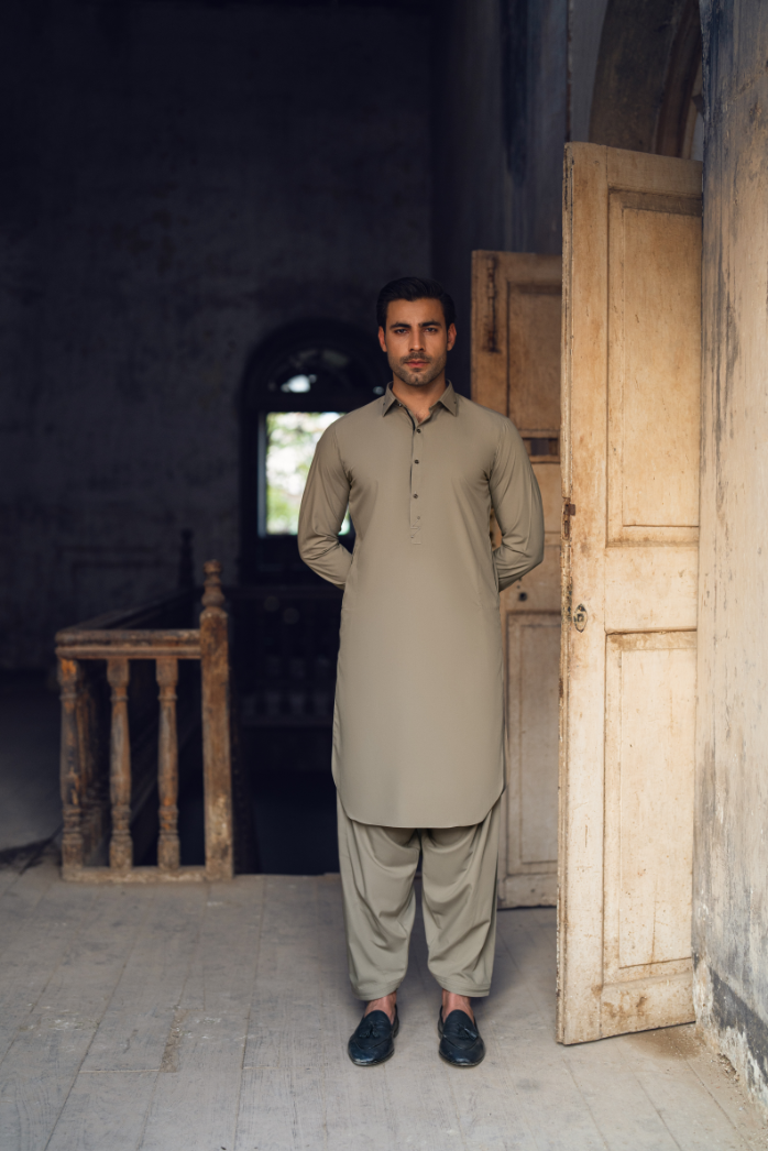 Sidewalk gray shalwar kameez