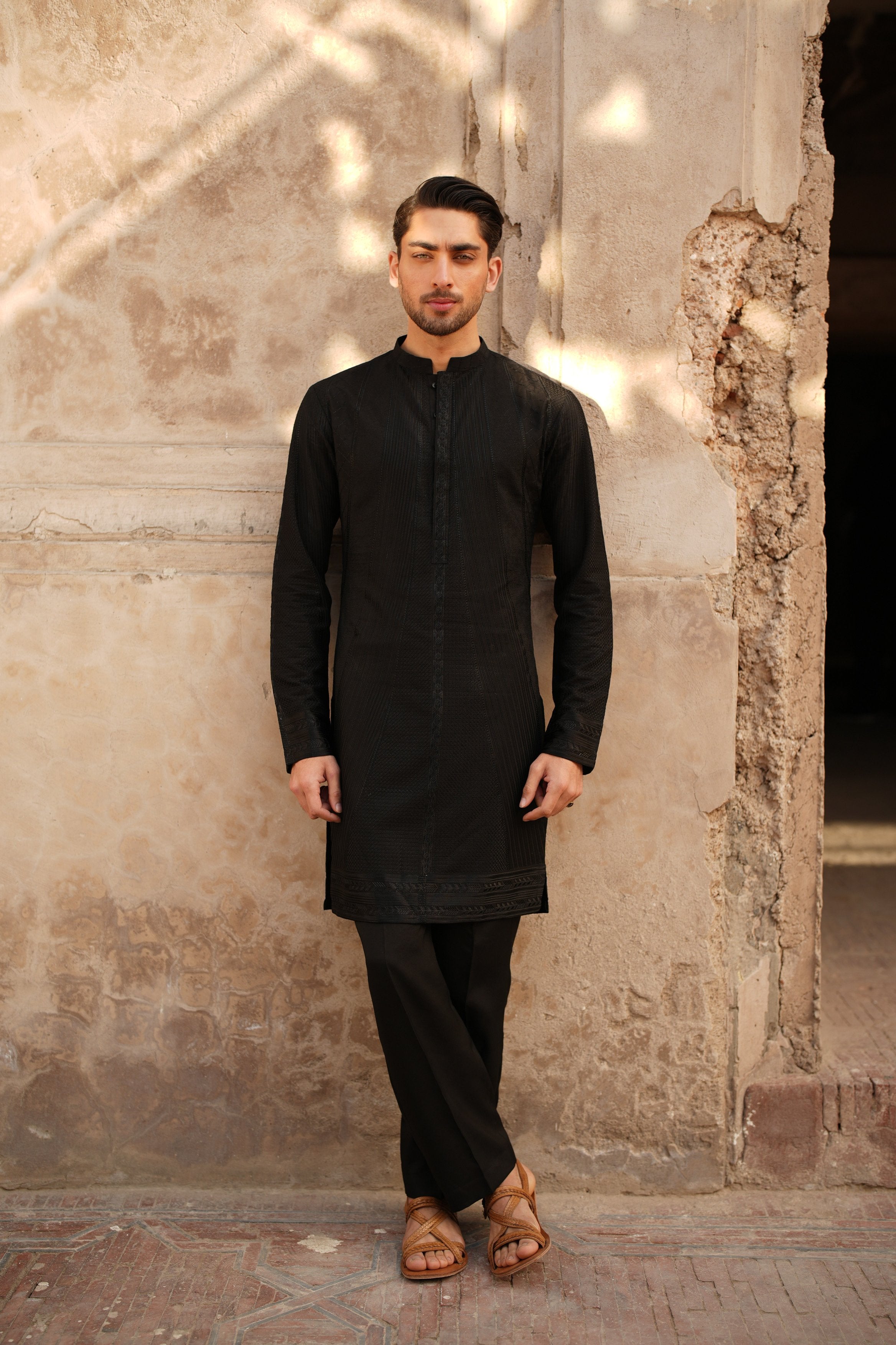 Onyx Black Kurta Trouser.