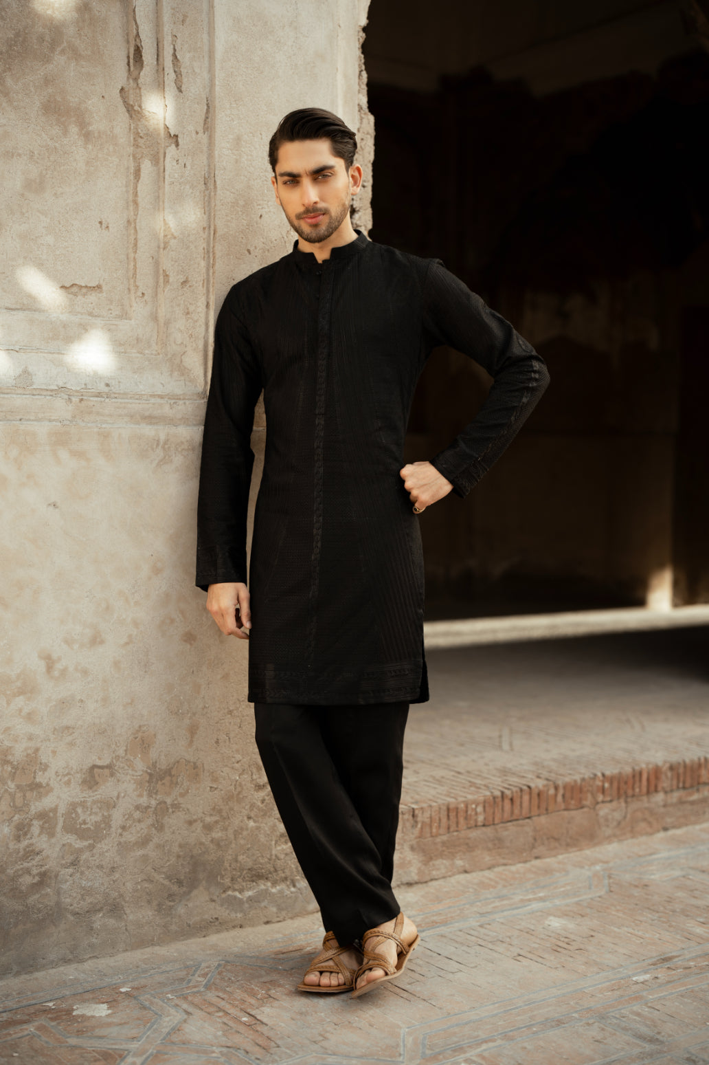 Onyx Black Kurta Trouser