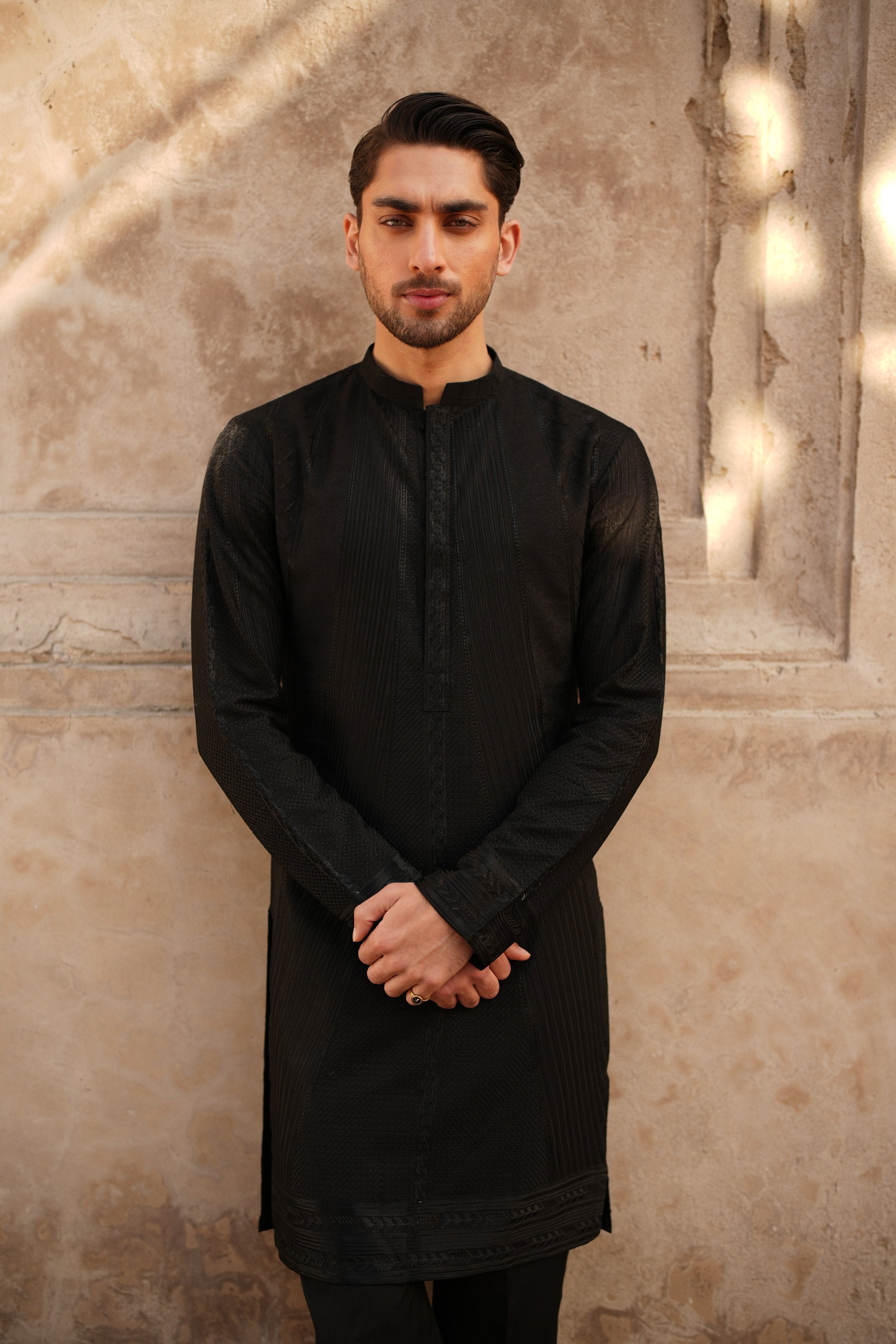 Onyx Black Kurta Trouser.