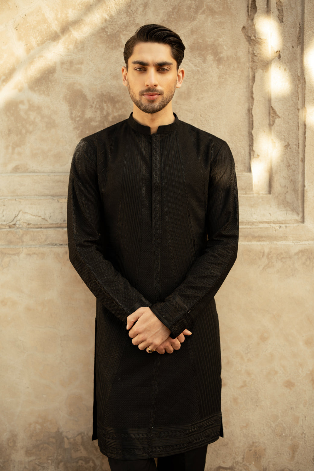 Onyx Black Kurta Trouser