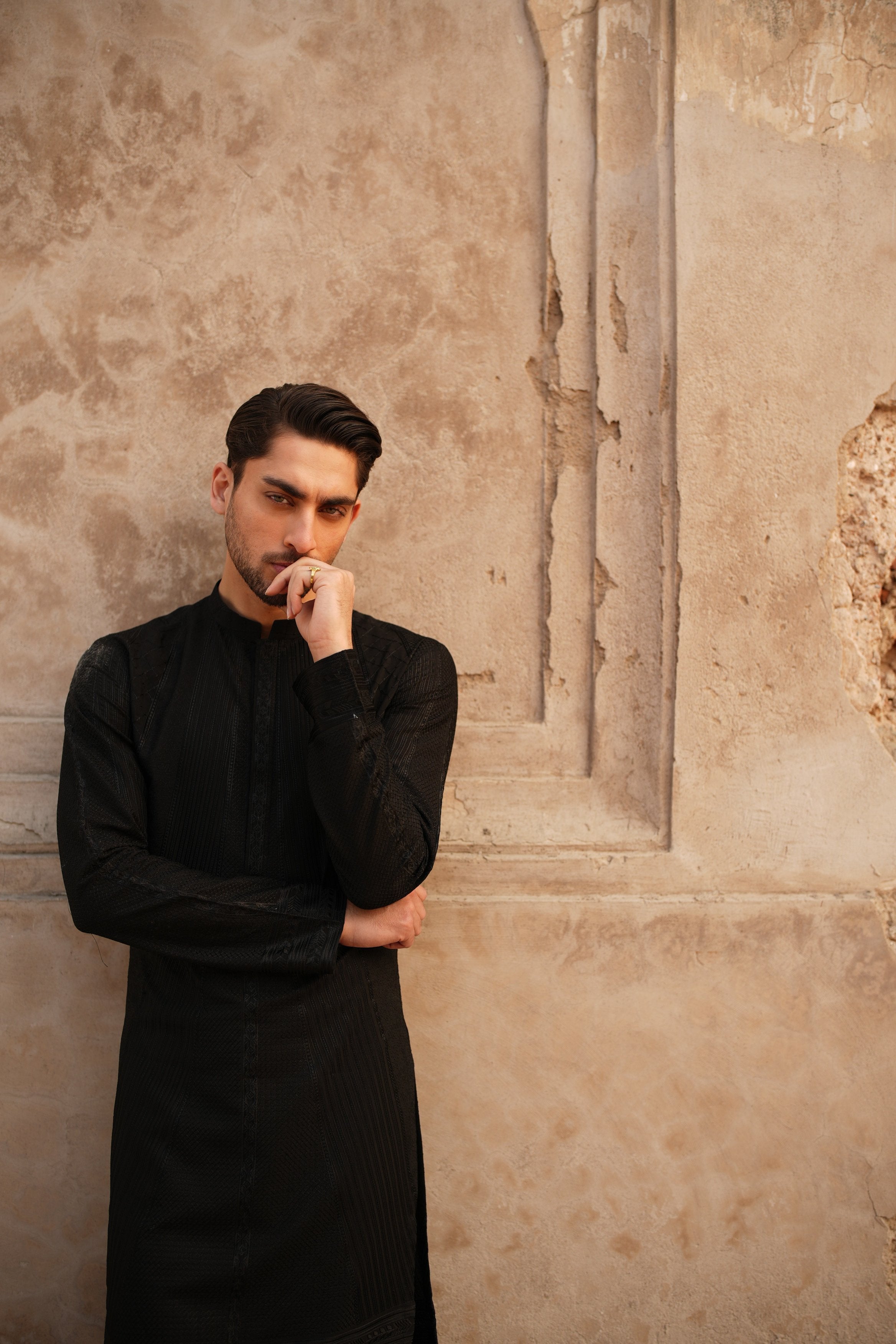Onyx Black Kurta Trouser.
