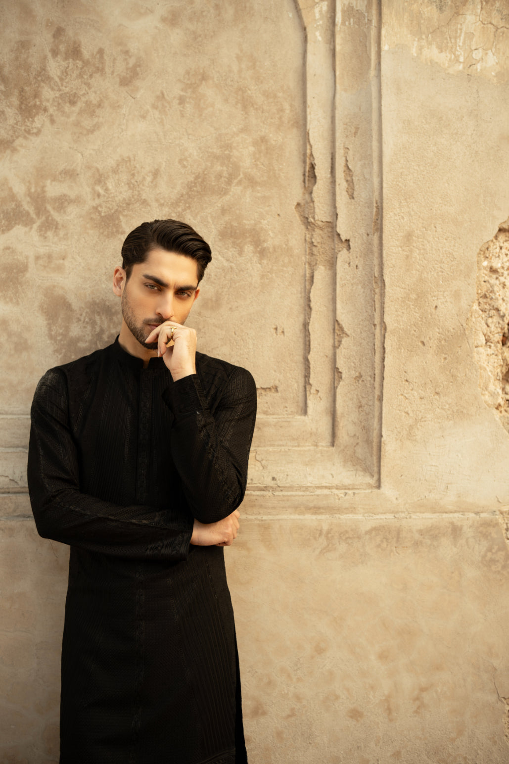 Onyx Black Kurta Trouser