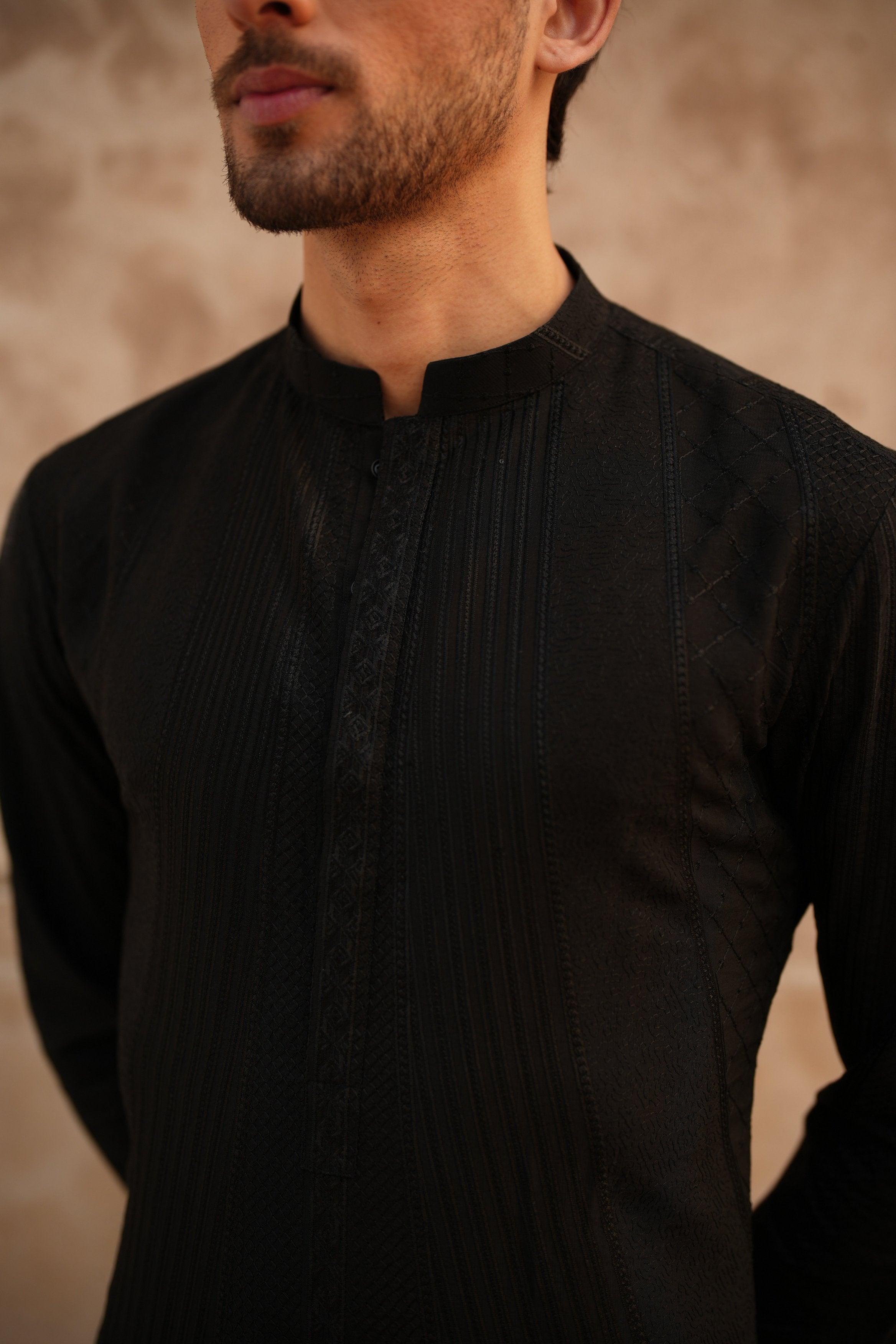 Onyx Black Kurta Trouser.