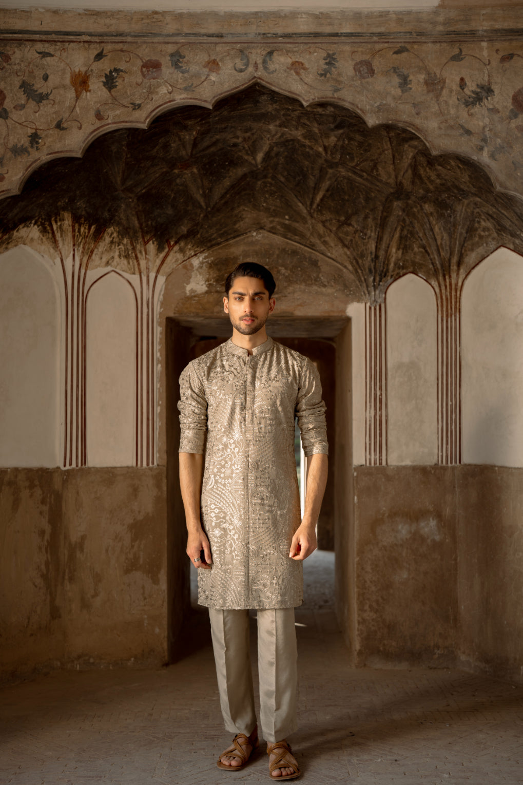 Antique Copper Kurta Trouser