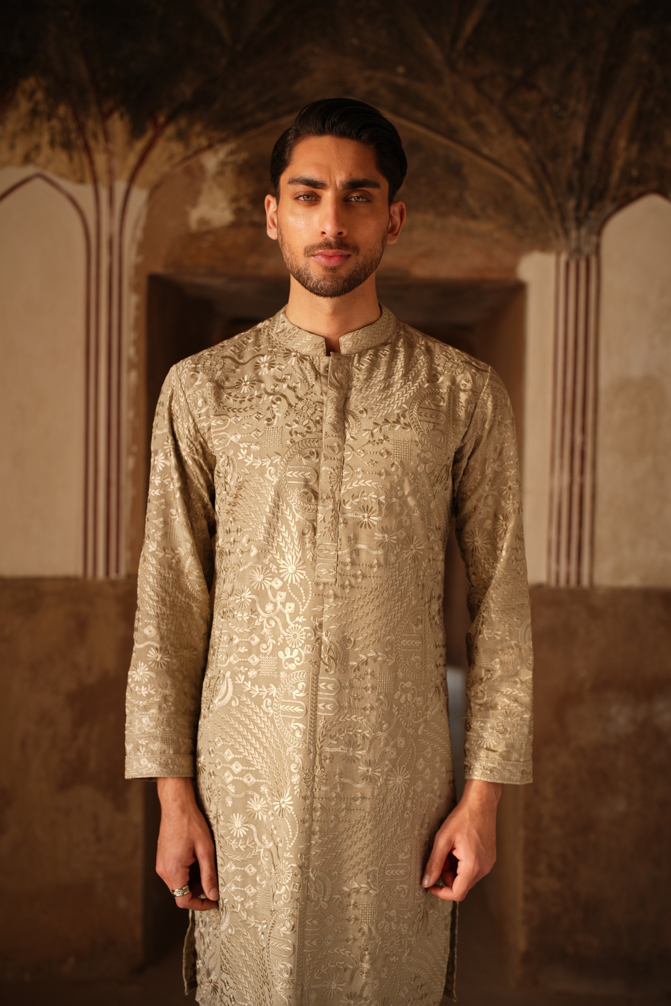 Antique Copper Kurta Trouser.