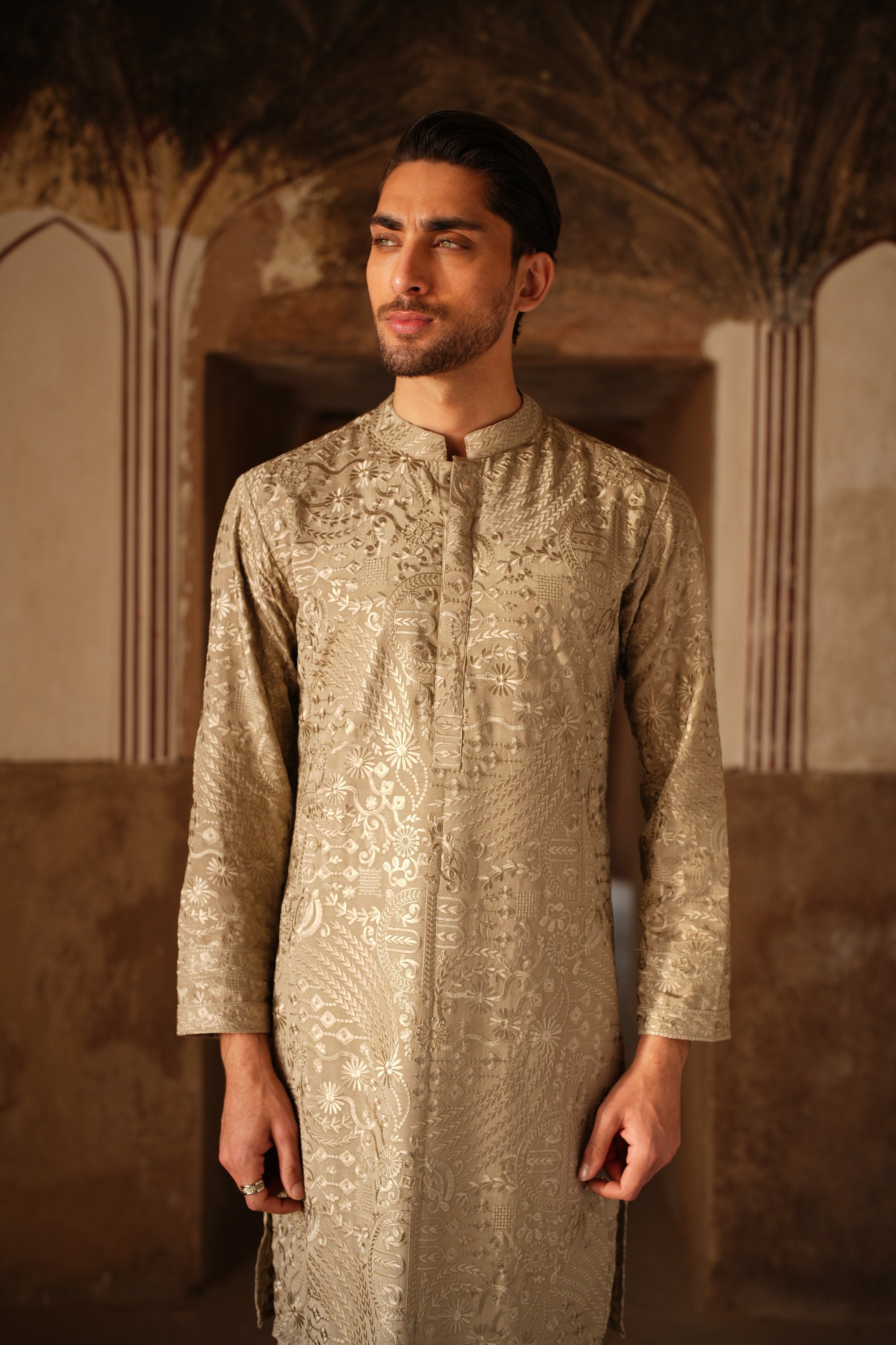 Antique Copper Kurta Trouser.